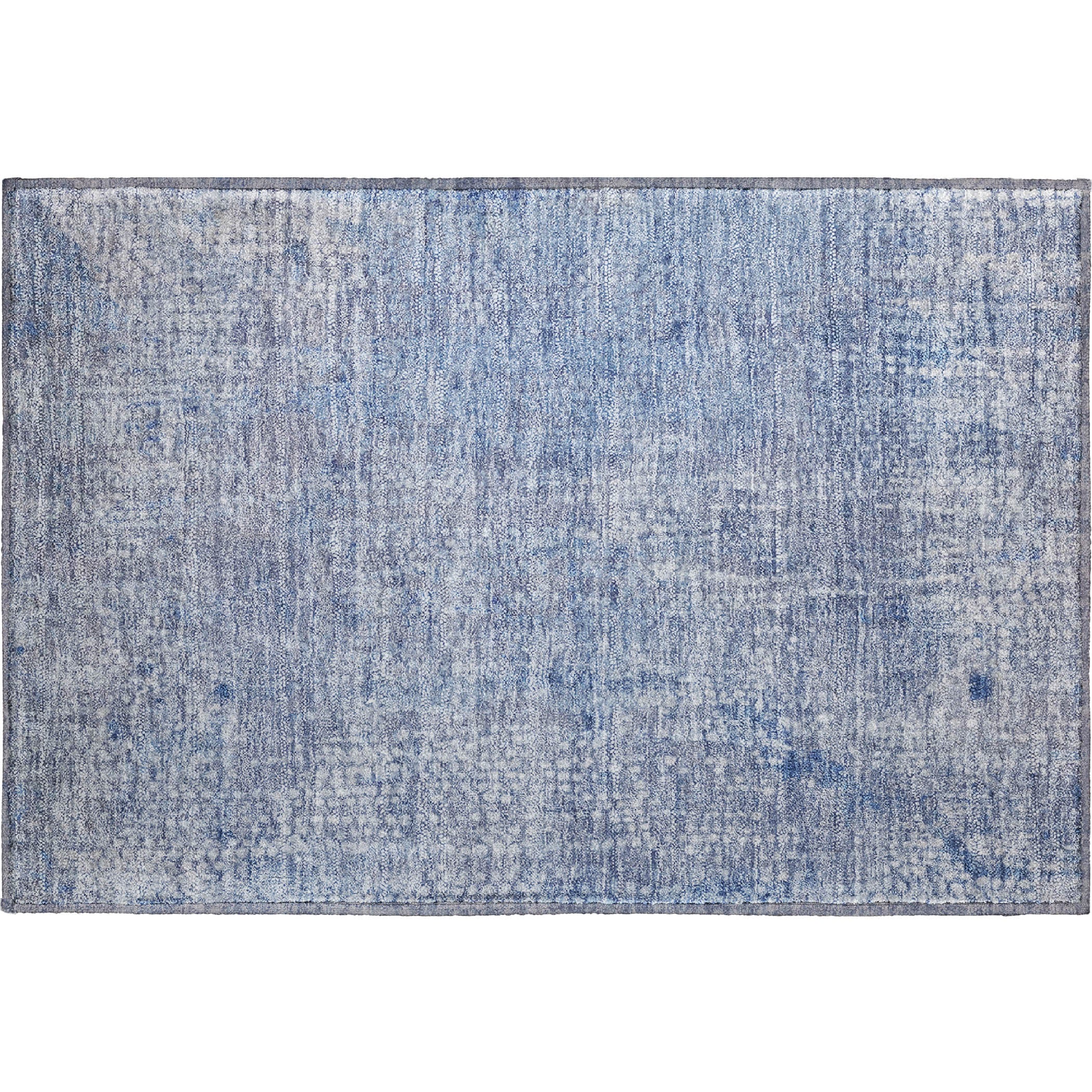 Baku Machine Washable Transitional Blue Rug 1'8" x 2'6" #shape_Rectangle