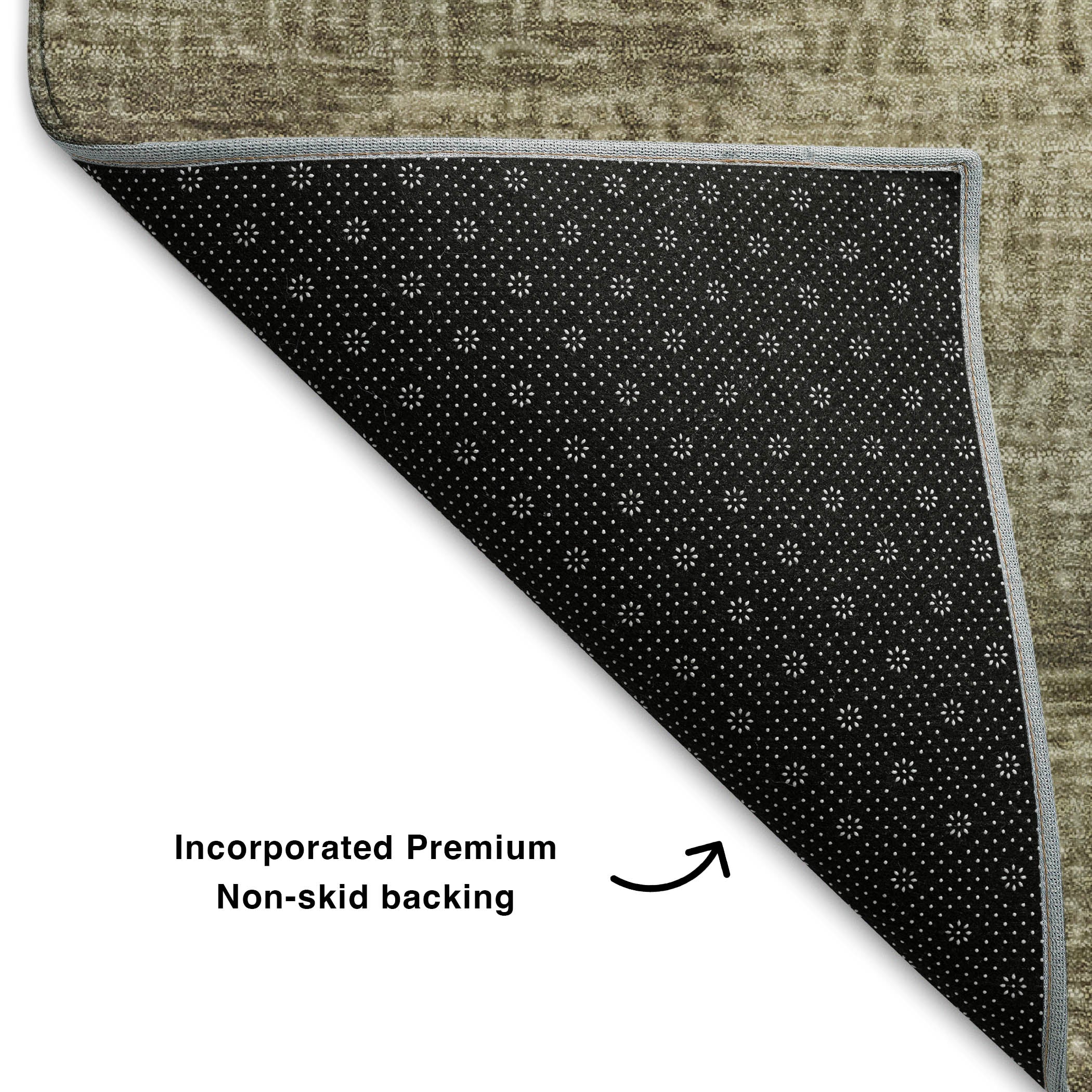 Siena Machine Washable Transitional Taupe Brown Rug 1'8" x 2'6" #shape_Rectangle
