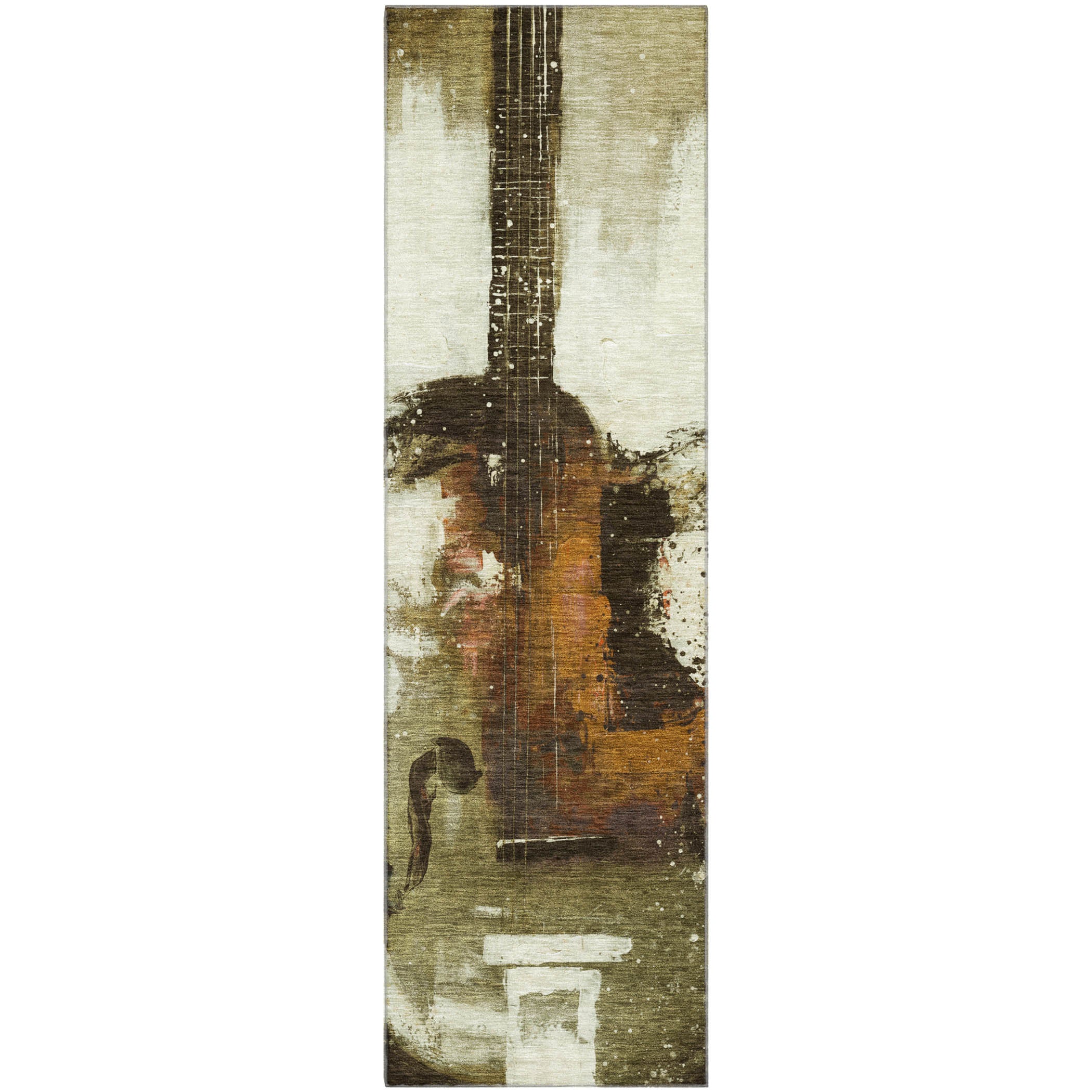Reykjavik Machine Washable Transitional Brown Rug 2'3" x 7'6" #shape_Runner