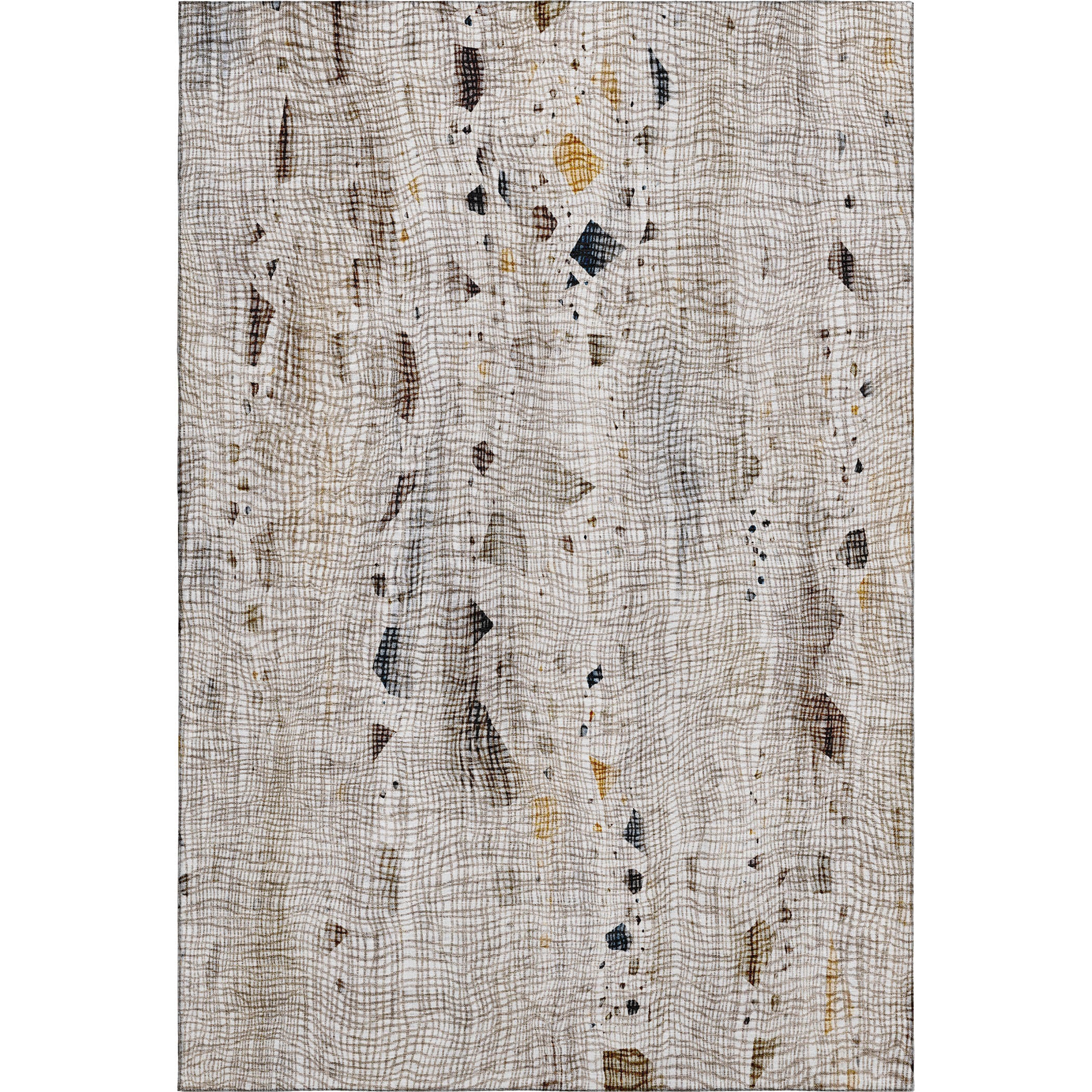 Seville Machine Washable Transitional Linen Ivory Rug 2'6" x 3'10" #shape_Rectangle