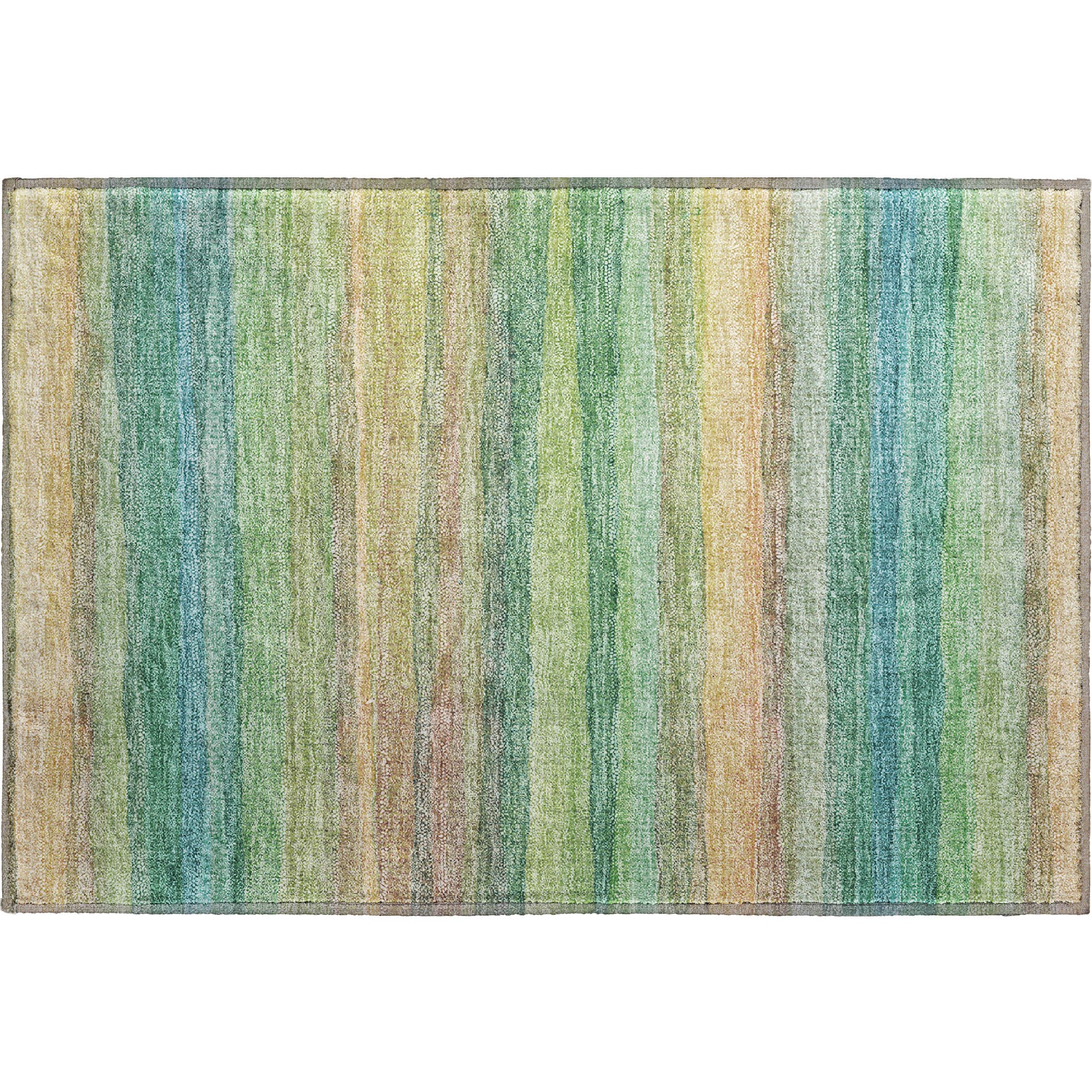 Athens Machine Washable Transitional Aloe Green Rug 1'8" x 2'6" #shape_Rectangle