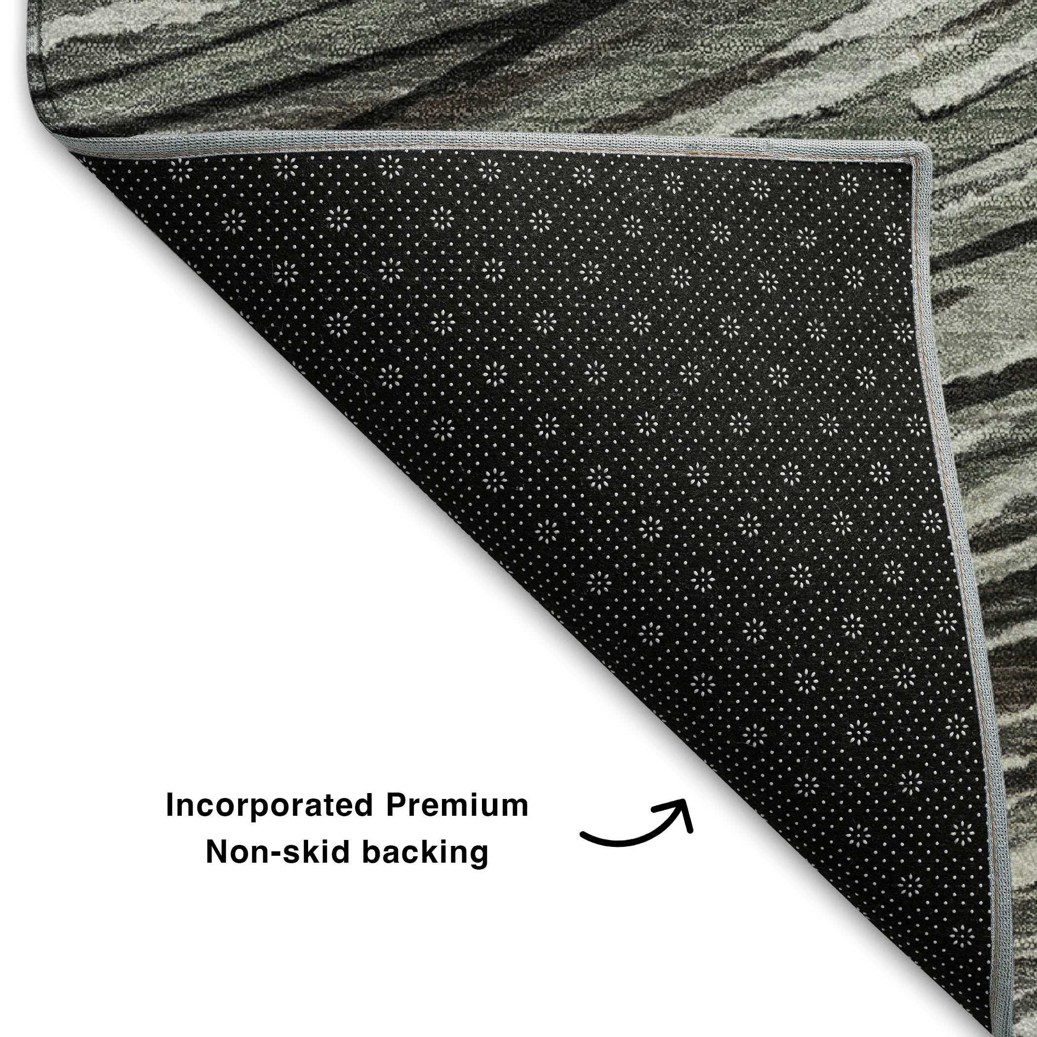 Tbilisi Machine Washable Transitional Taupe Brown Rug 1'8" x 2'6" #shape_Rectangle