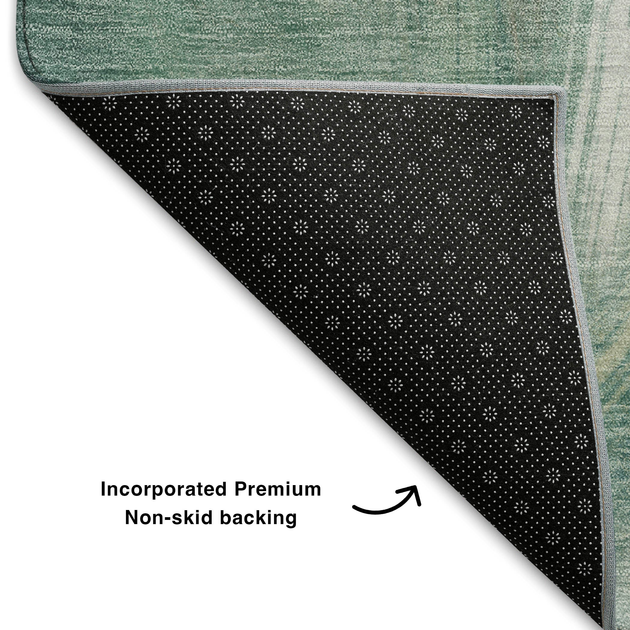 Split Machine Washable Transitional Sky Blue Rug 1'8" x 2'6" #shape_Rectangle