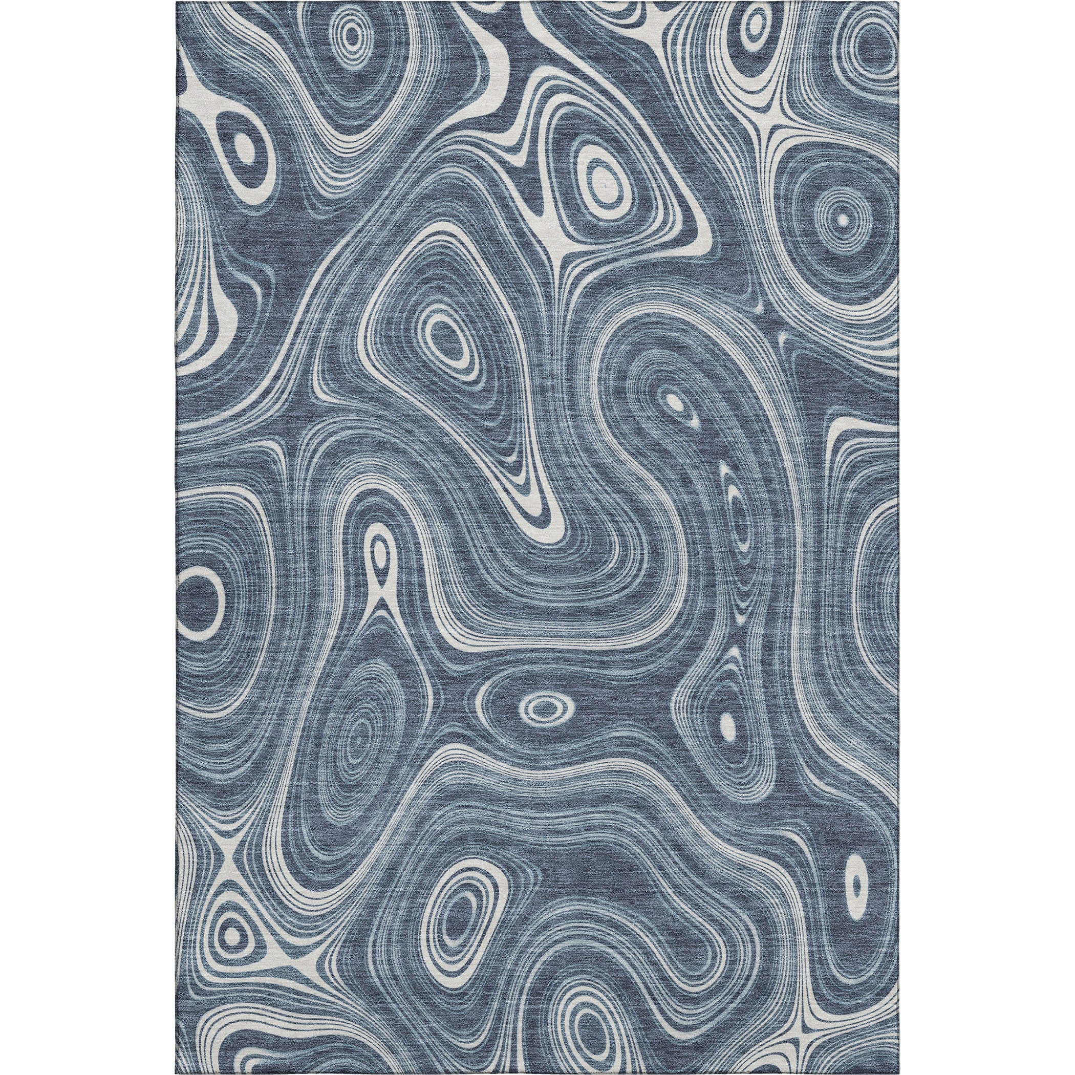 Istanbul Machine Washable Transitional Blue Rug 2'6" x 3'10" #shape_Rectangle