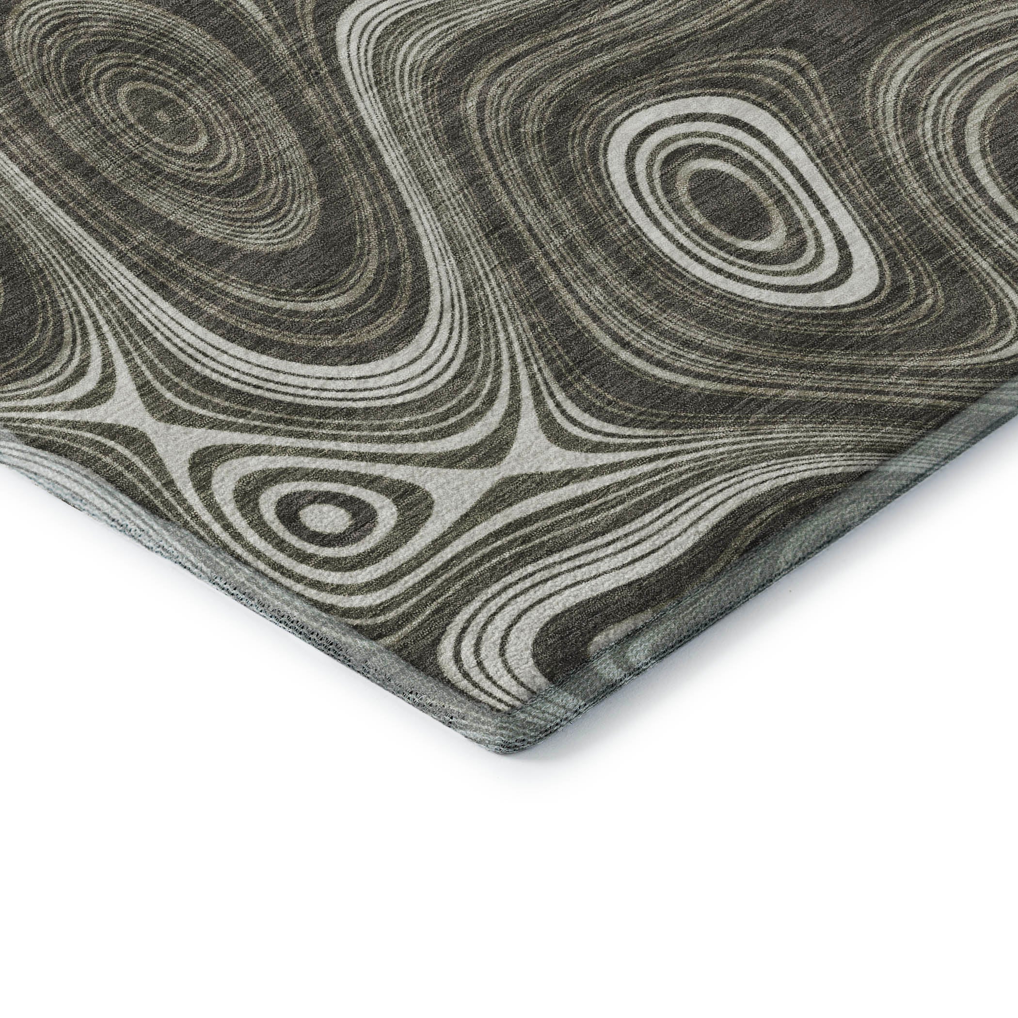 Istanbul Machine Washable Transitional Gray Rug 1'8" x 2'6" #shape_Rectangle