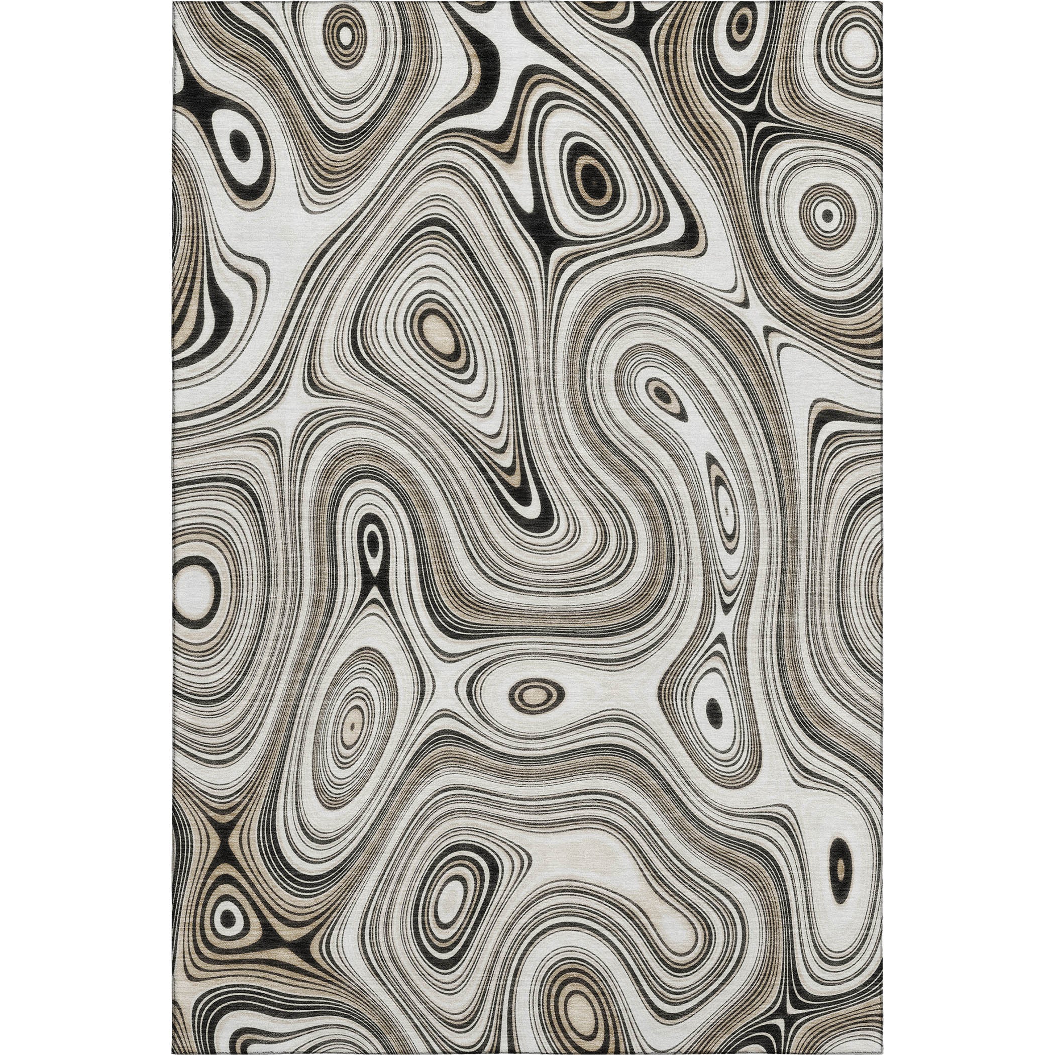 Istanbul Machine Washable Transitional Ivory Rug 2'6" x 3'10" #shape_Rectangle