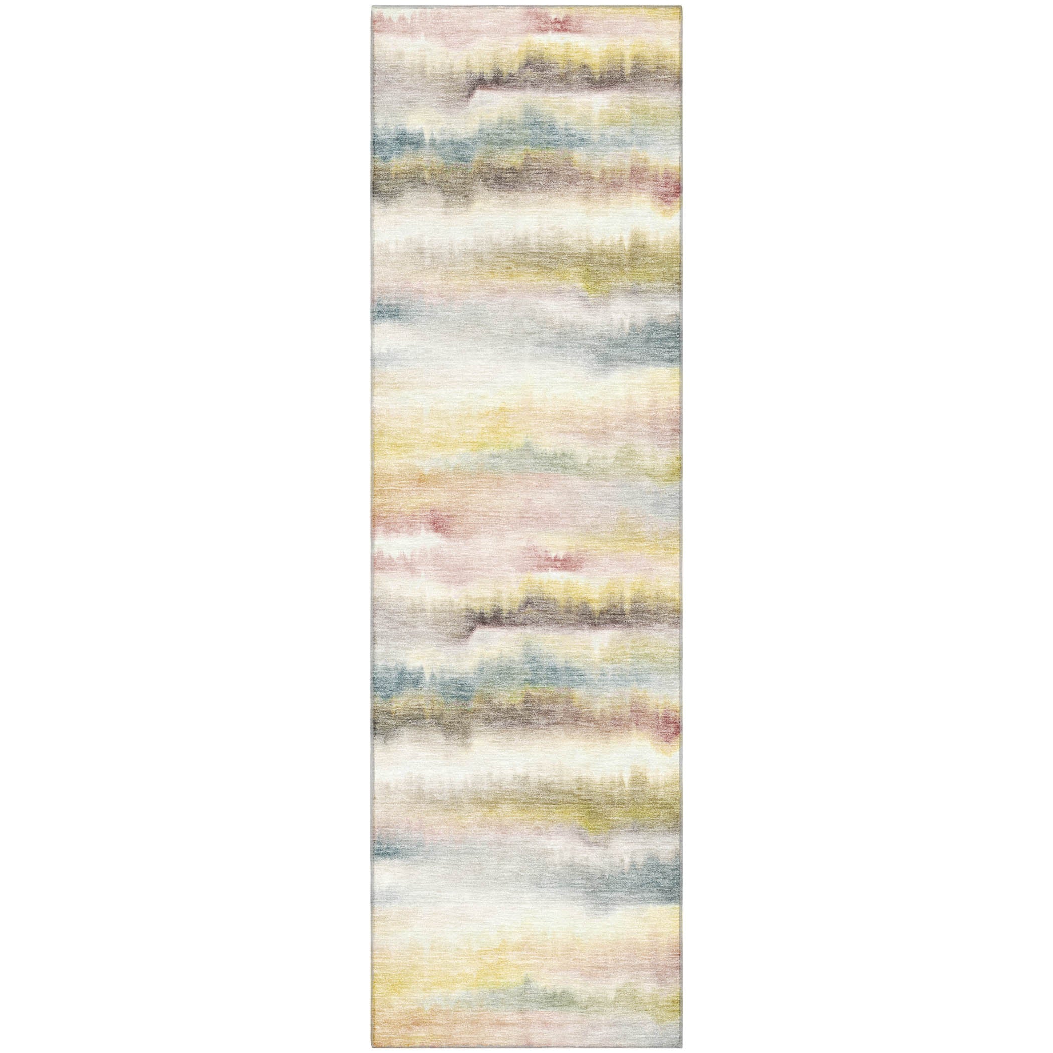 Sintra Machine Washable Transitional Gold Rug 2'3" x 7'6" #shape_Runner
