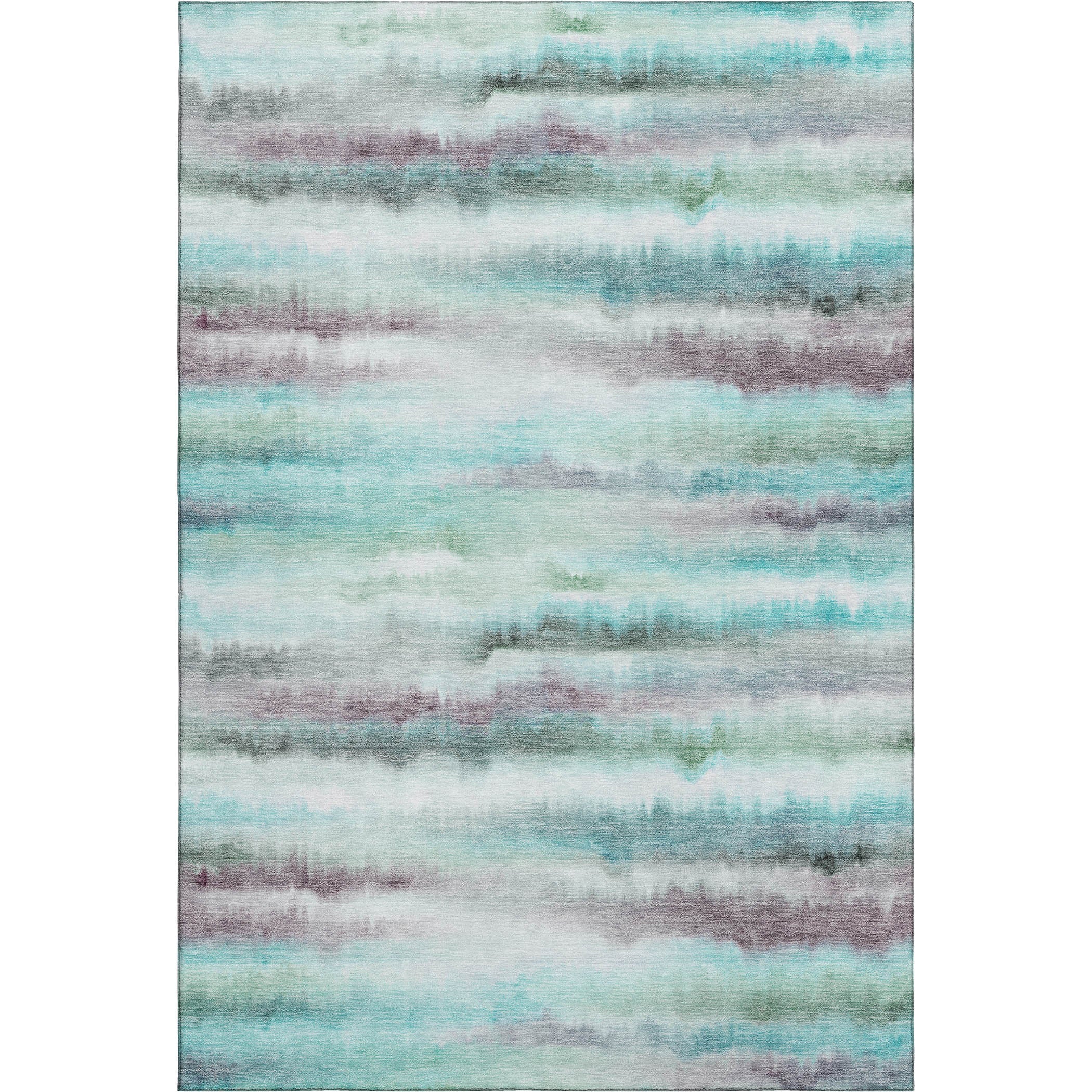 Sintra Machine Washable Transitional Teal Rug 2'6" x 3'10" #shape_Rectangle