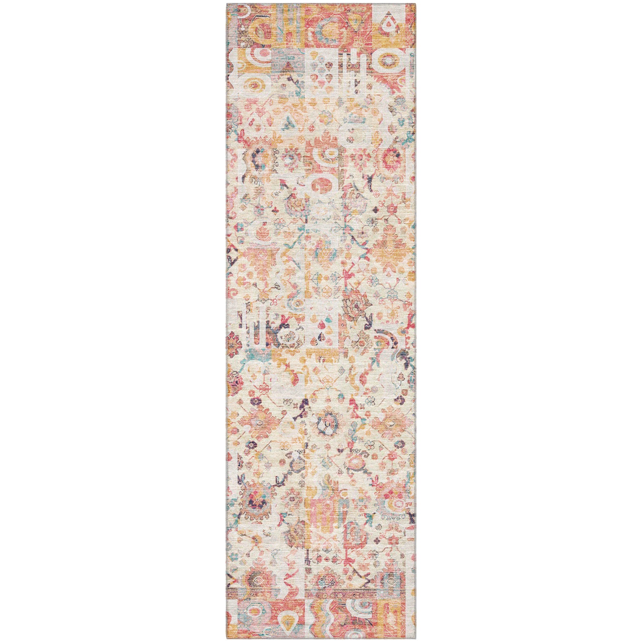 Jaipur Machine Washable Traditional Pink Rug 2'3" x 7'6" #shape_Runner