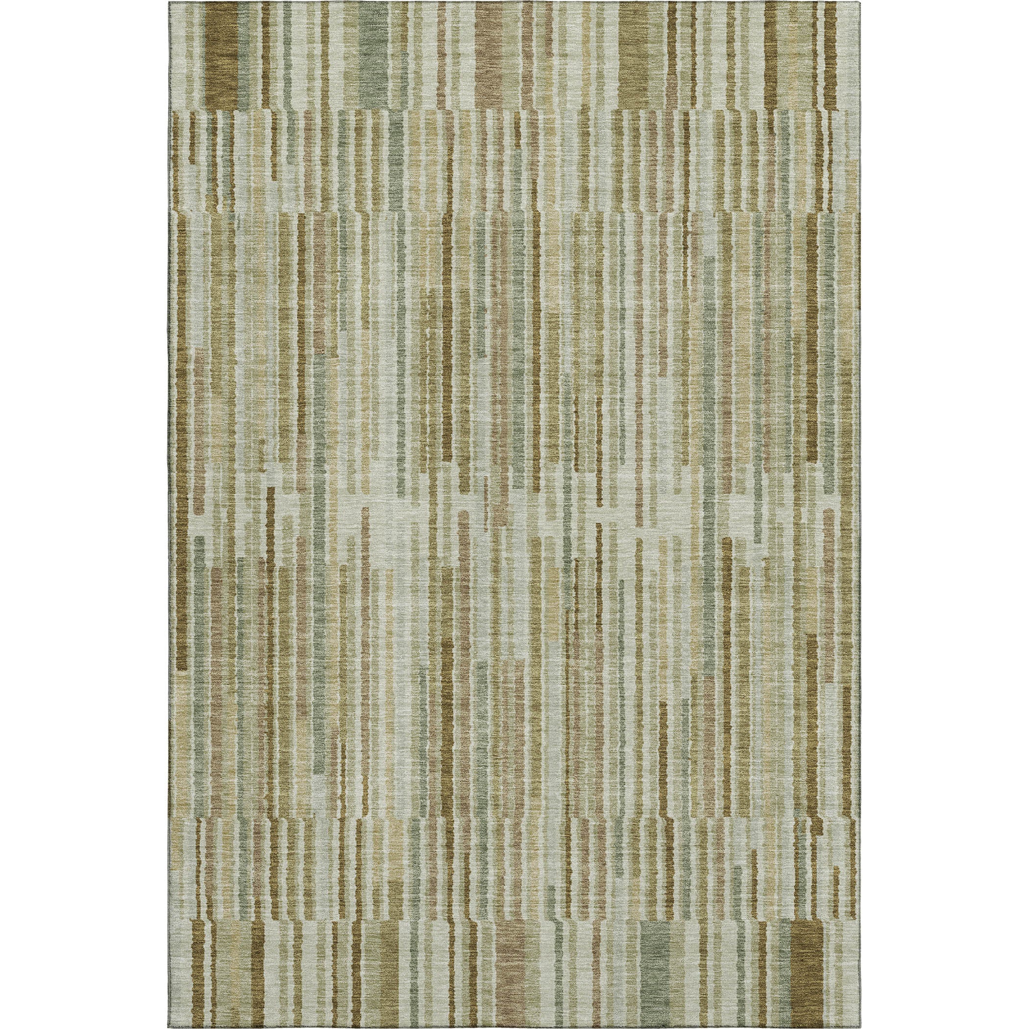 Cusco Machine Washable Transitional Khaki Brown Rug 2'6" x 3'10" #shape_Rectangle