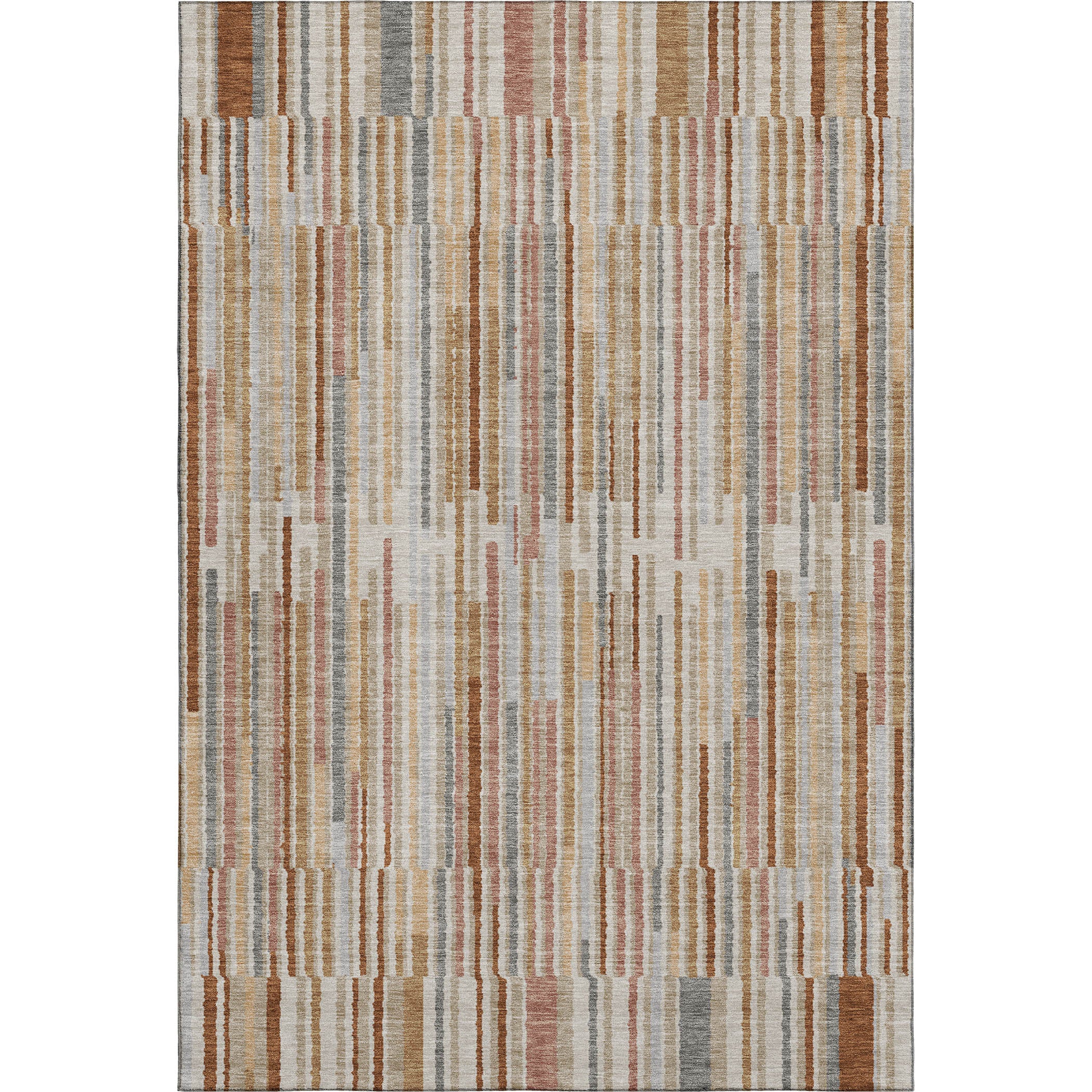 Cusco Machine Washable Transitional Paprika Orange Rug 2'6" x 3'10" #shape_Rectangle