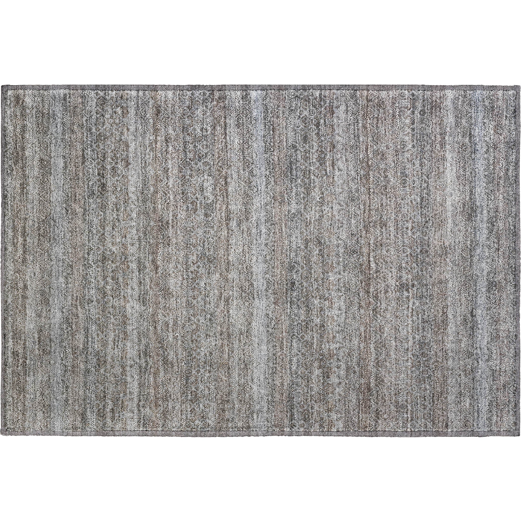 Rome Machine Washable Transitional Brown Rug 1'8" x 2'6" #shape_Rectangle