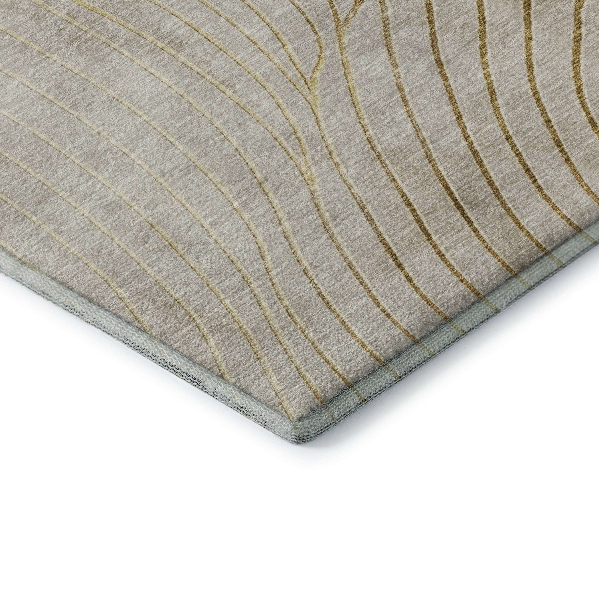 Bergen Machine Washable Transitional Beige Brown Rug 1'8" x 2'6" #shape_Rectangle