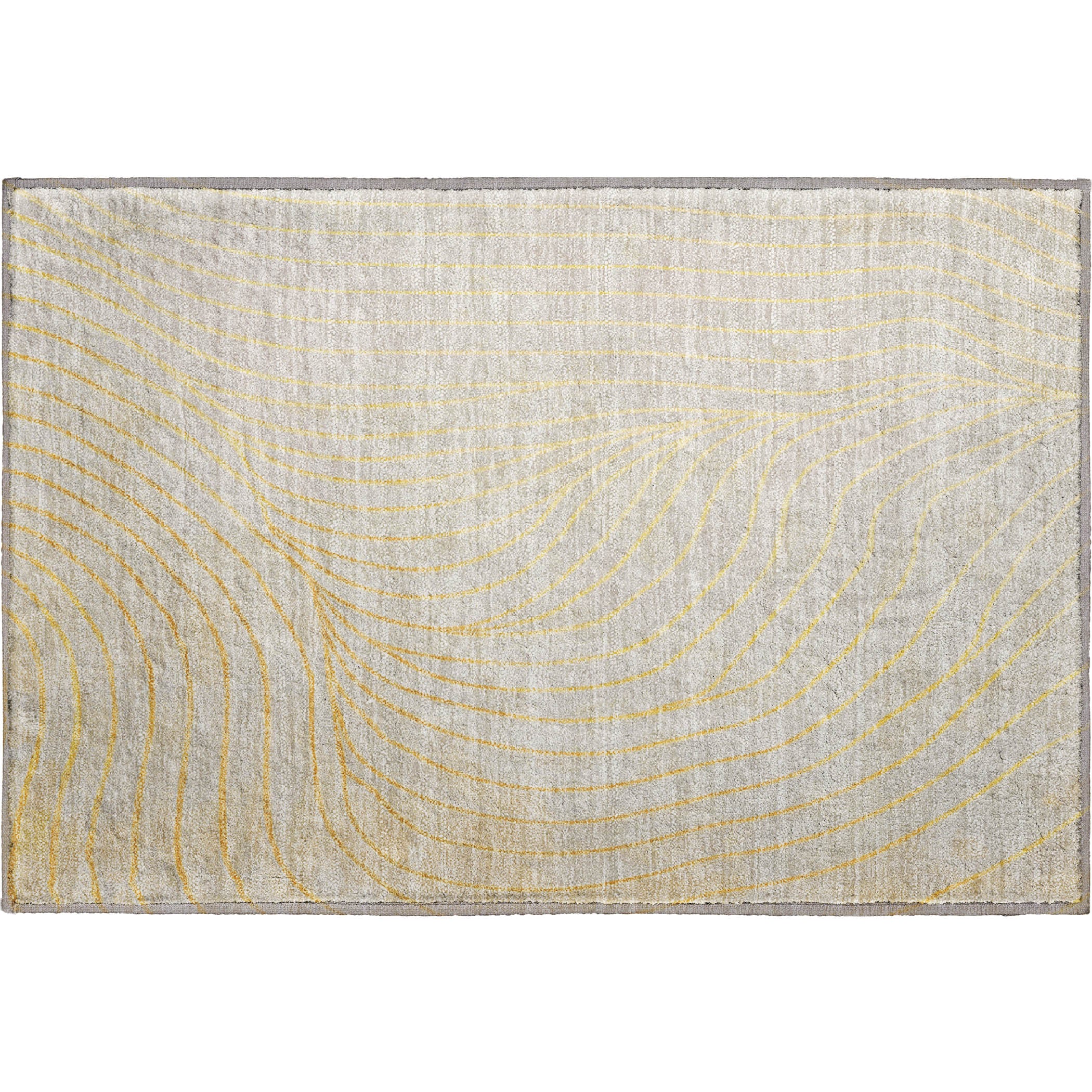 Bergen Machine Washable Transitional Gold Rug 1'8" x 2'6" #shape_Rectangle