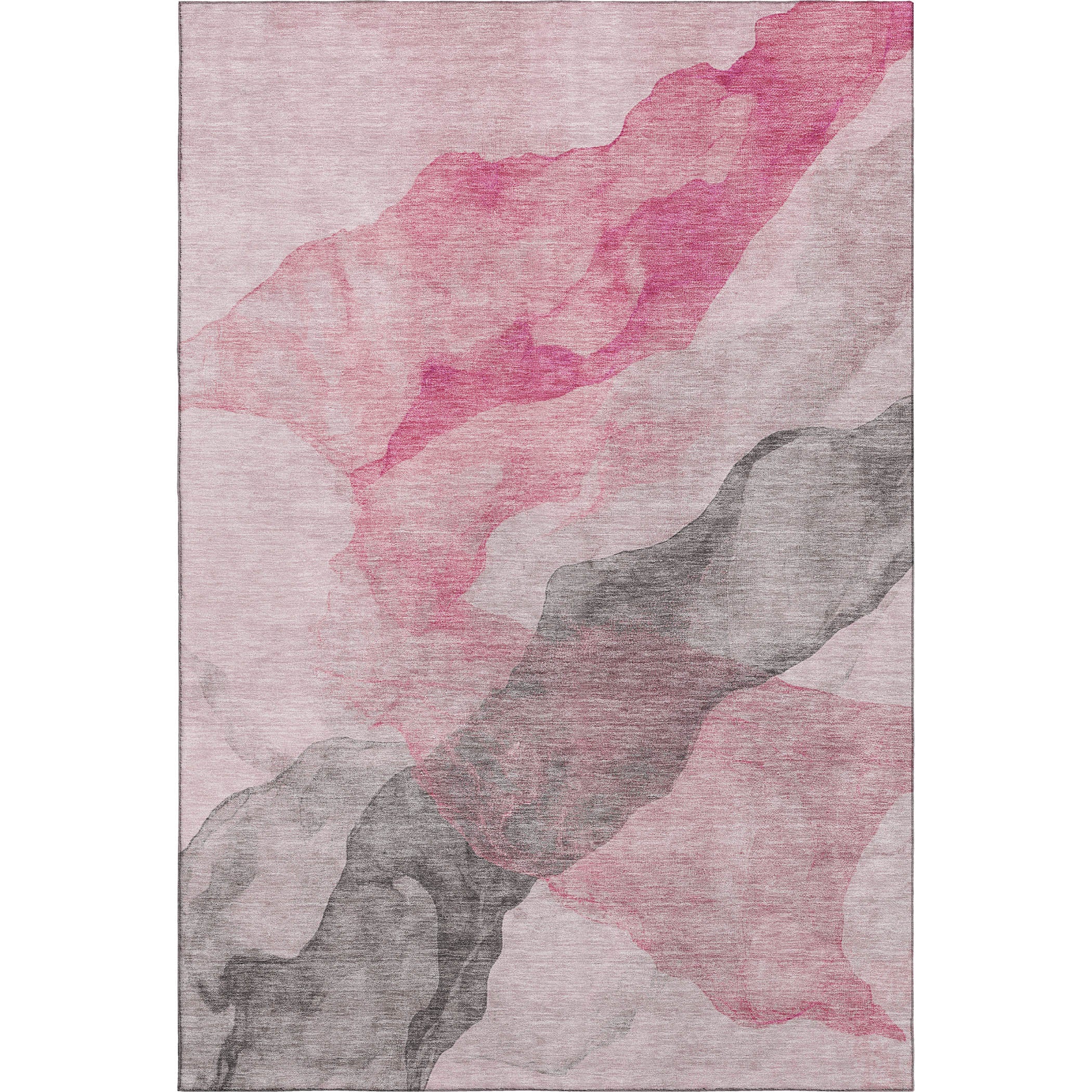 Rome Machine Washable Transitional Blush Pink Rug 2'6" x 3'10" #shape_Rectangle