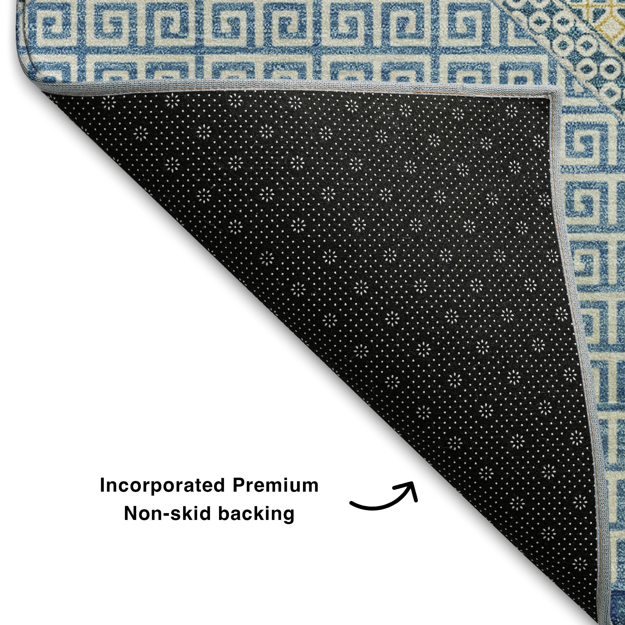 Sintra Machine Washable Transitional Denim Blue Rug 1'8" x 2'6" #shape_Rectangle