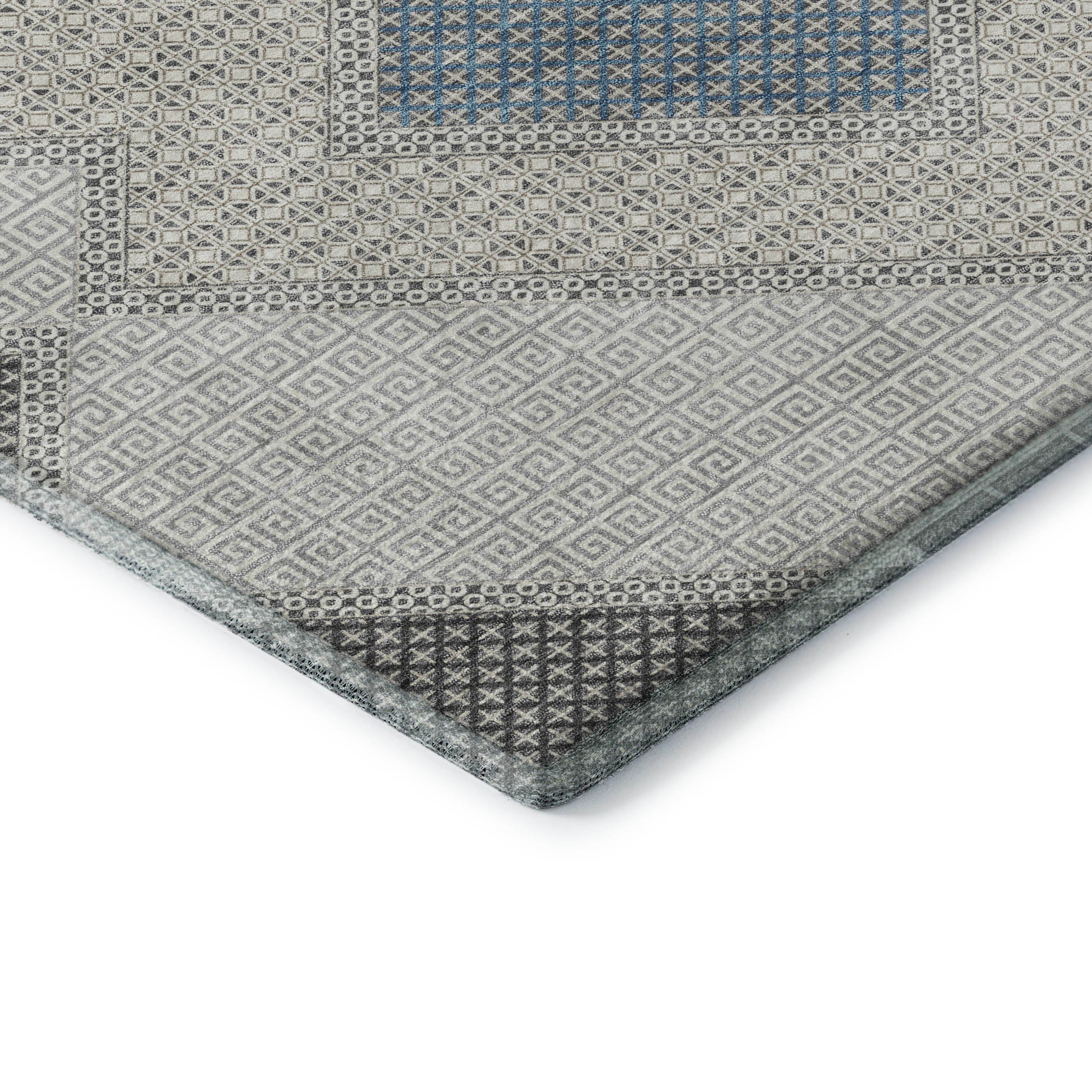 Sintra Machine Washable Transitional Gray Rug 1'8" x 2'6" #shape_Rectangle