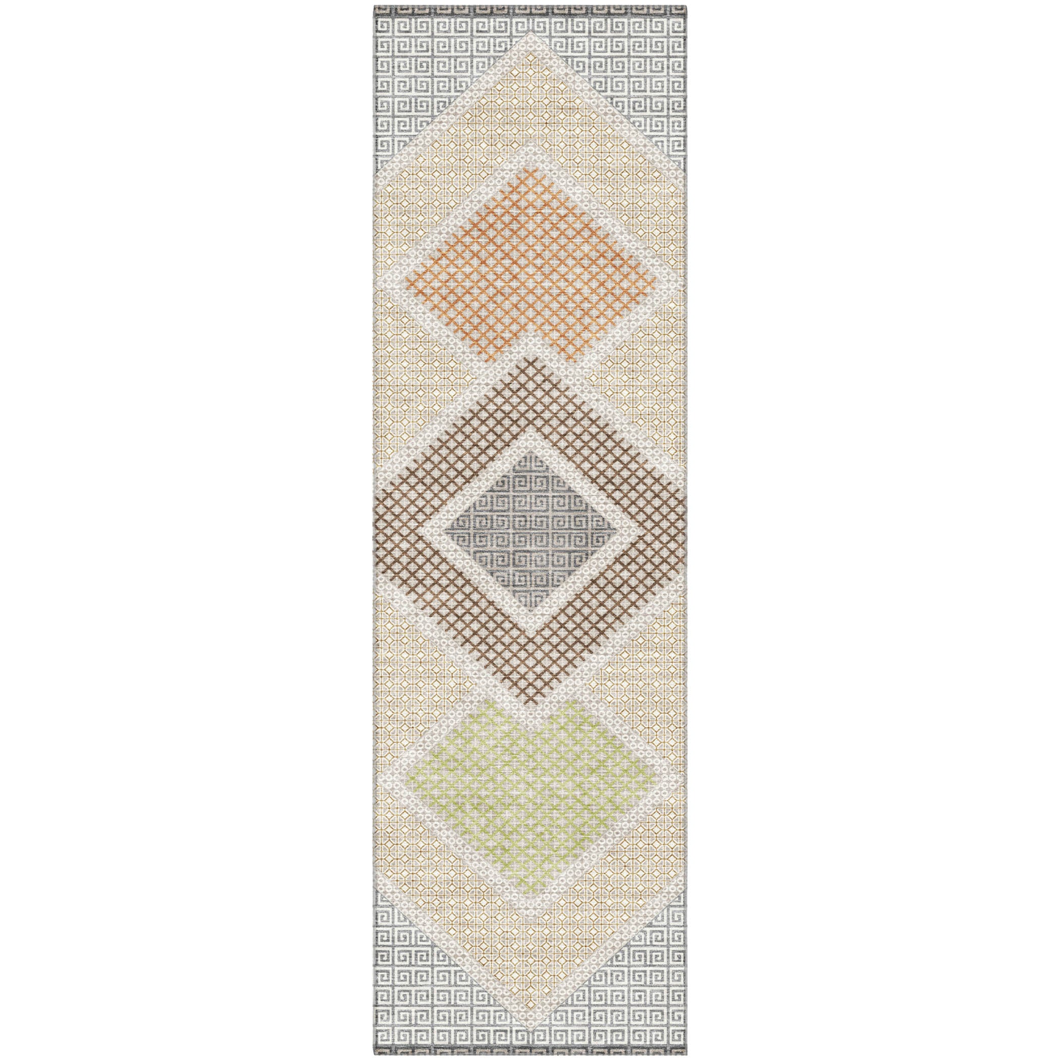 Sintra Machine Washable Transitional Pewter Gray Rug 2'3" x 7'6" #shape_Runner