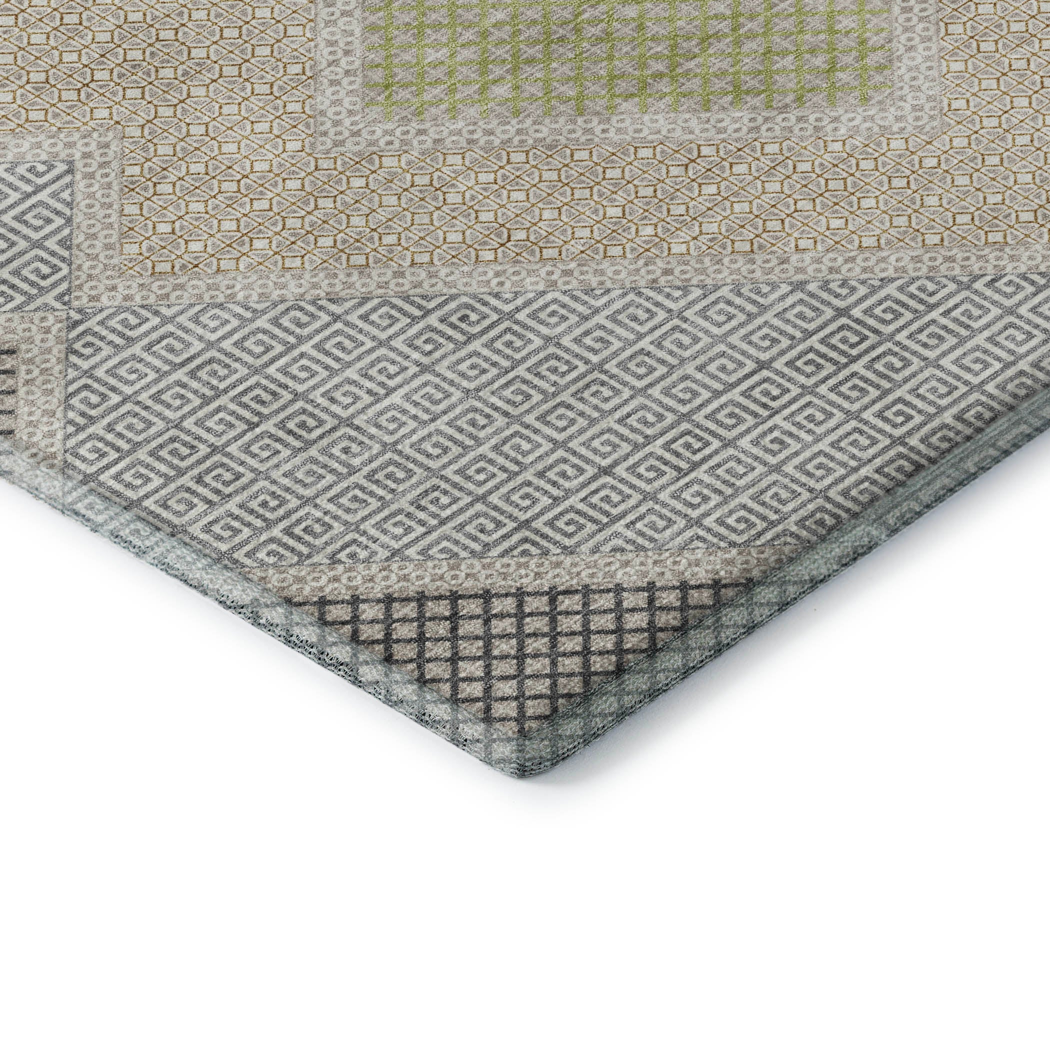 Sintra Machine Washable Transitional Pewter Gray Rug 1'8" x 2'6" #shape_Rectangle