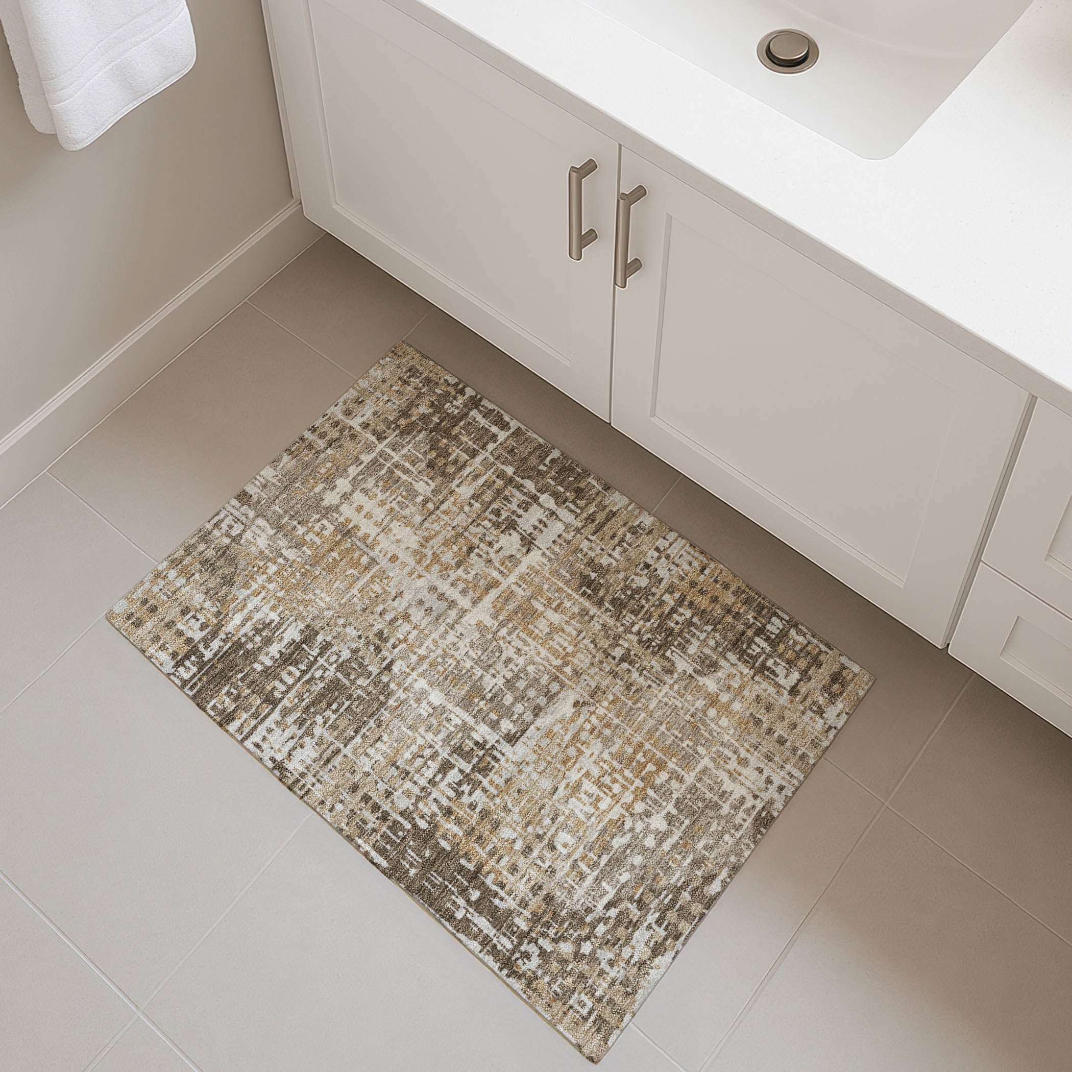 Jaipur Machine Washable Transitional Brown Rug 1'8" x 2'6" #shape_Rectangle