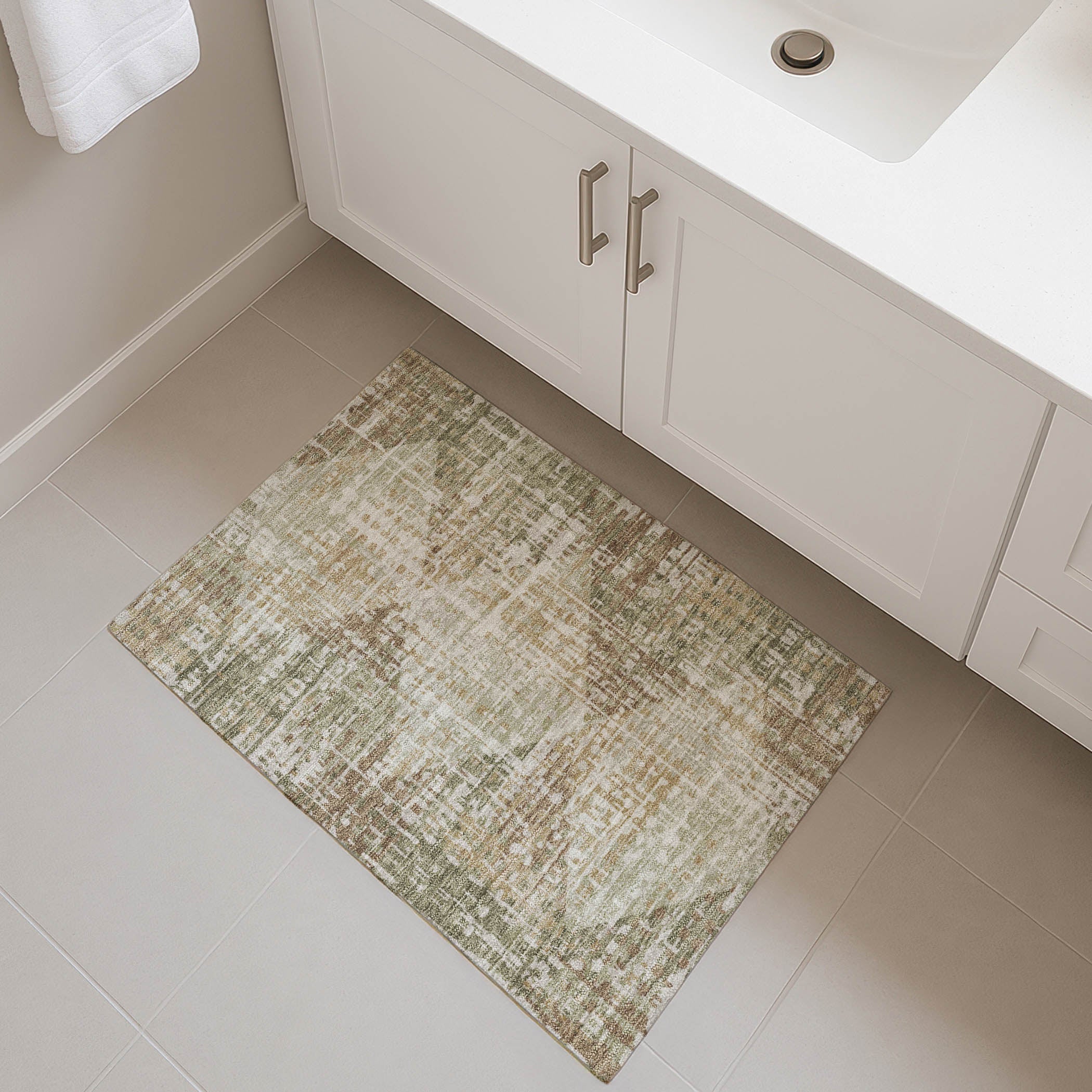 Jaipur Machine Washable Transitional Fern Green Rug 1'8" x 2'6" #shape_Rectangle