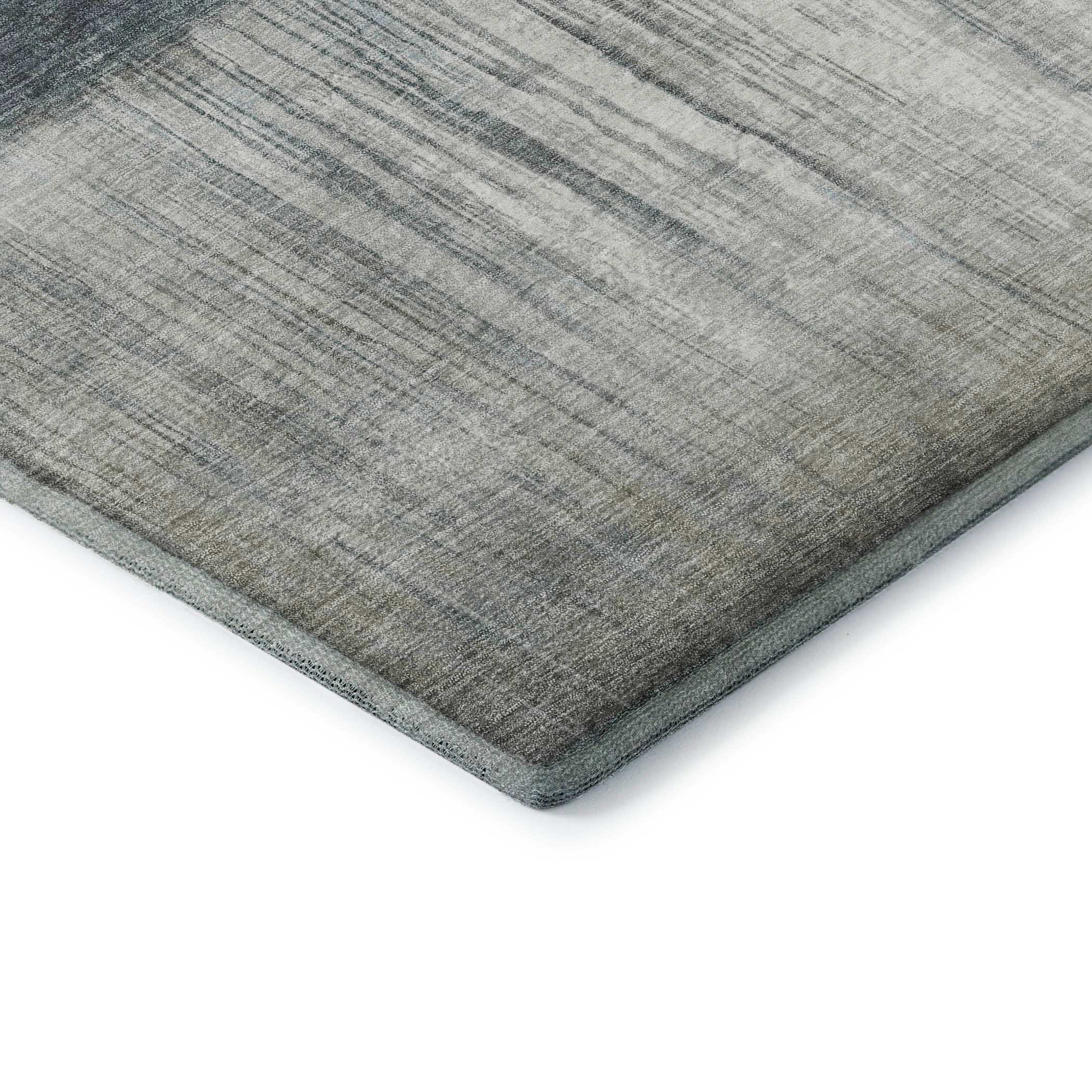 Hoi An Machine Washable Transitional Blue Rug 1'8" x 2'6" #shape_Rectangle