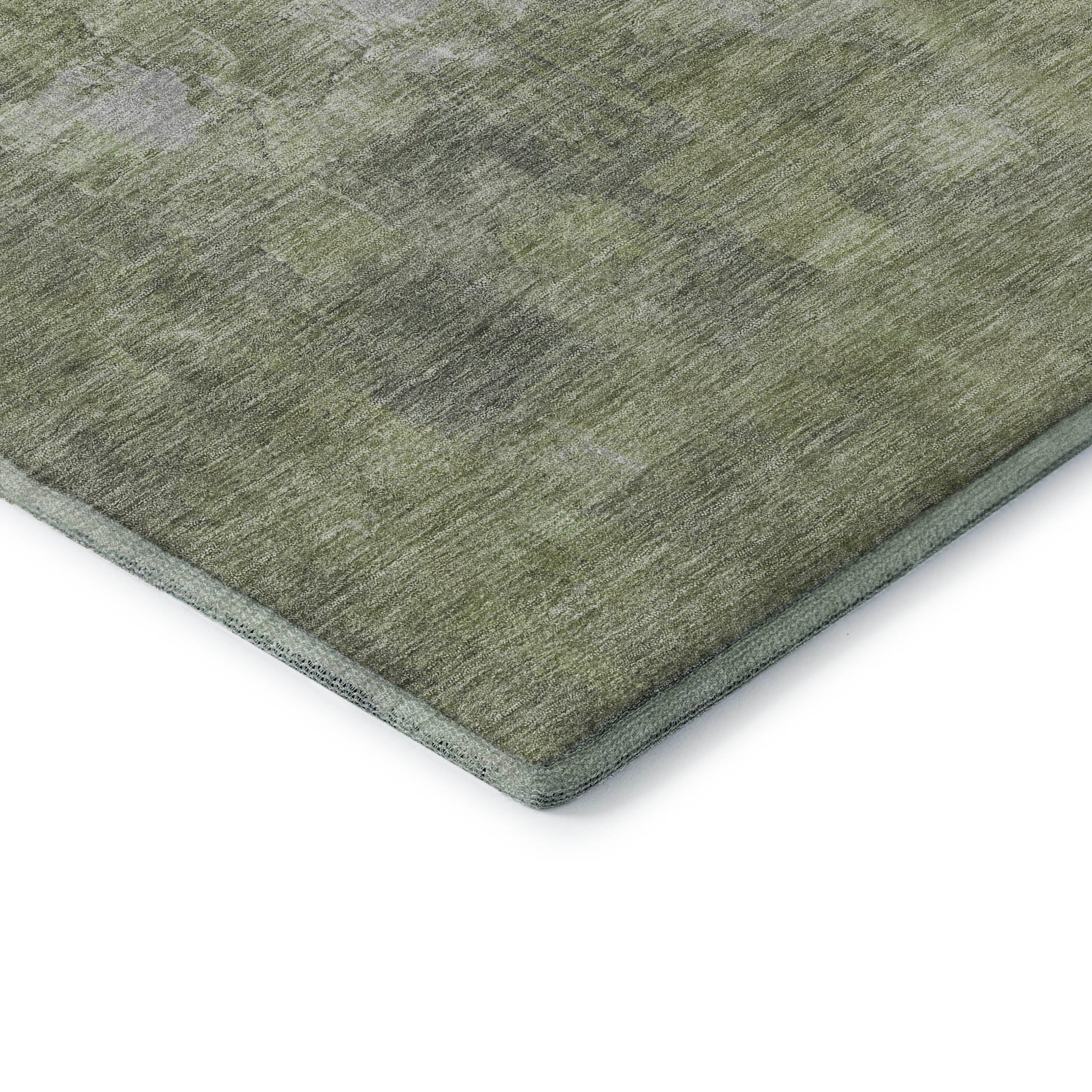 Rome Machine Washable Transitional Fern Green Rug 1'8" x 2'6" #shape_Rectangle