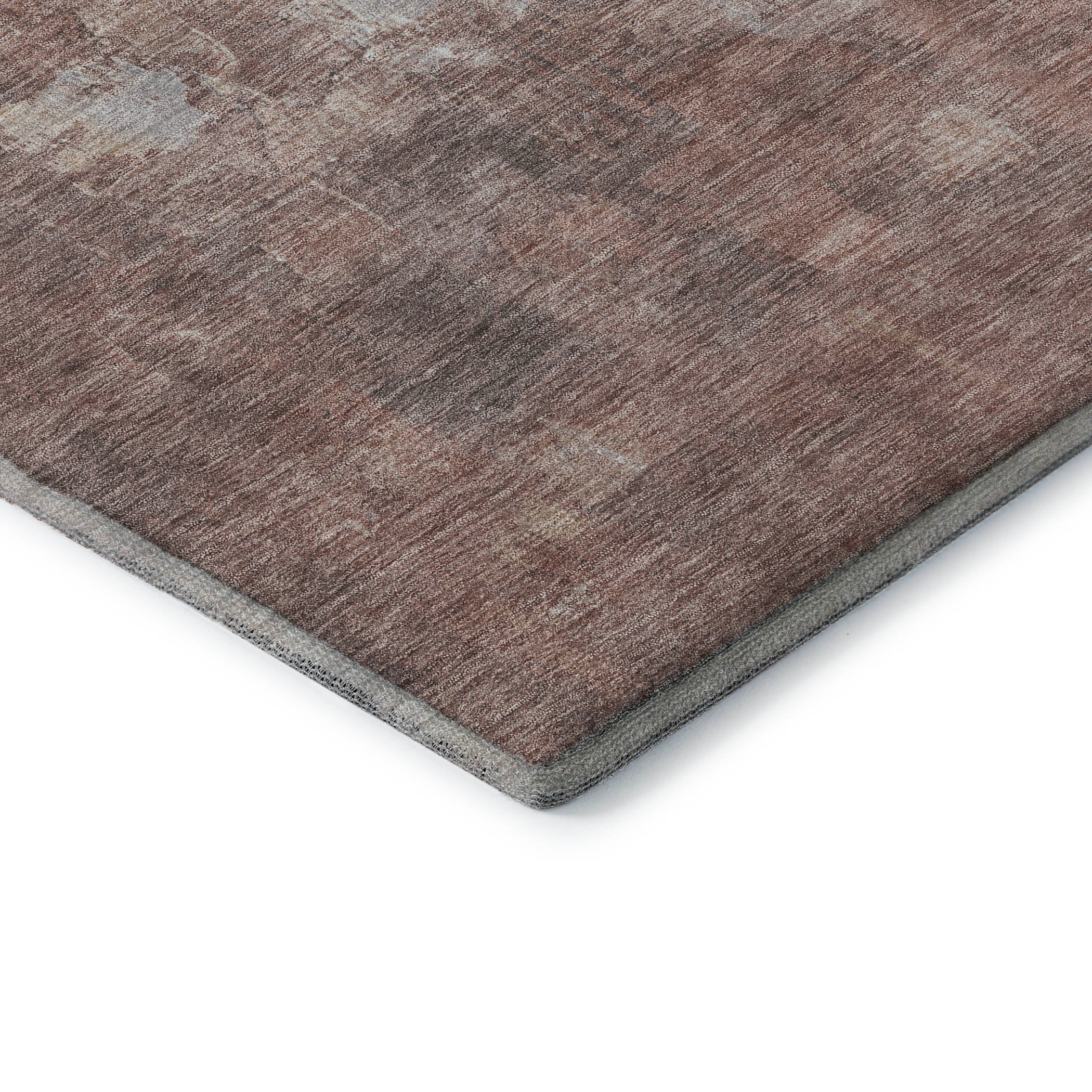 Rome Machine Washable Transitional Paprika Orange Rug 1'8" x 2'6" #shape_Rectangle