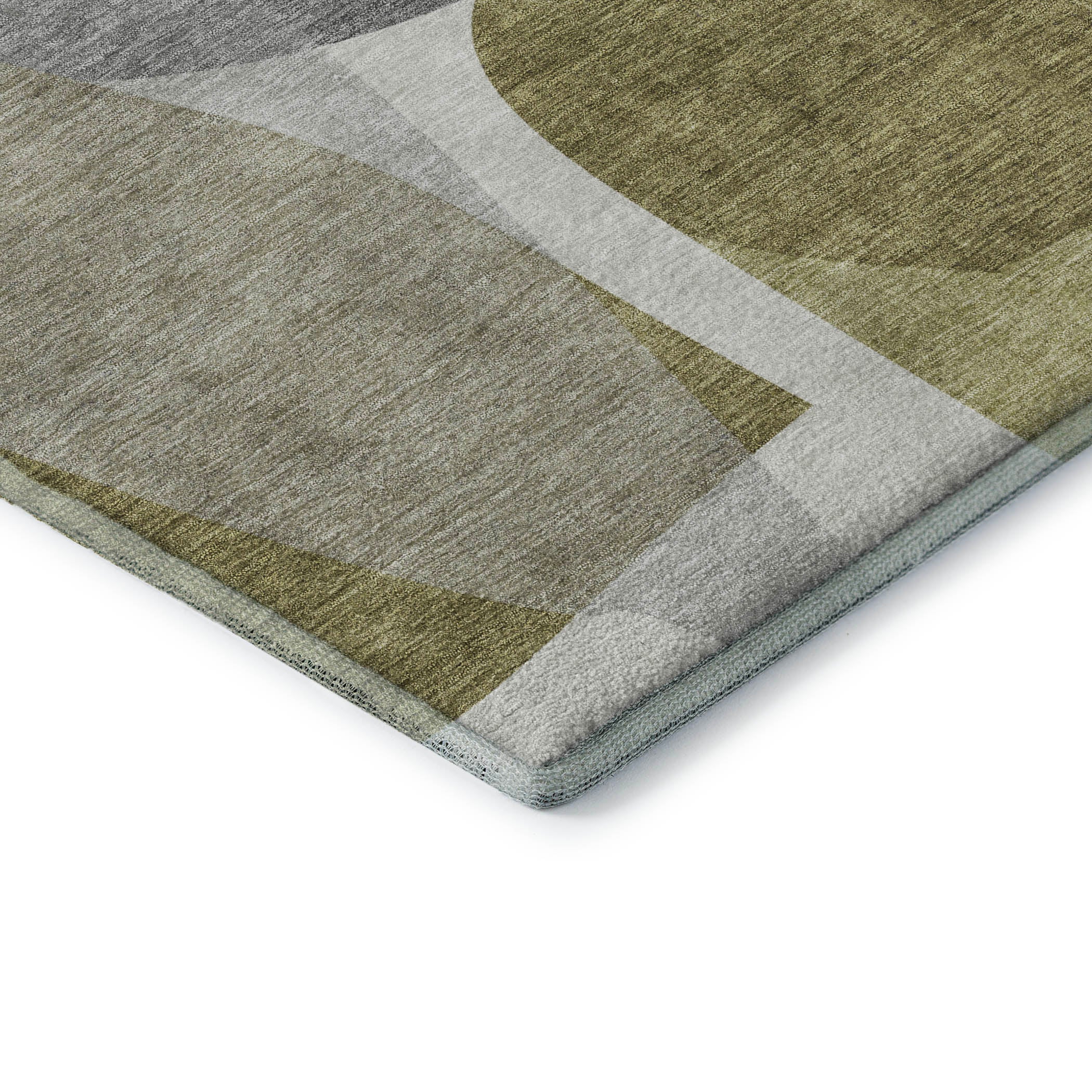 Lima Machine Washable Transitional Fern Green Rug 1'8" x 2'6" #shape_Rectangle