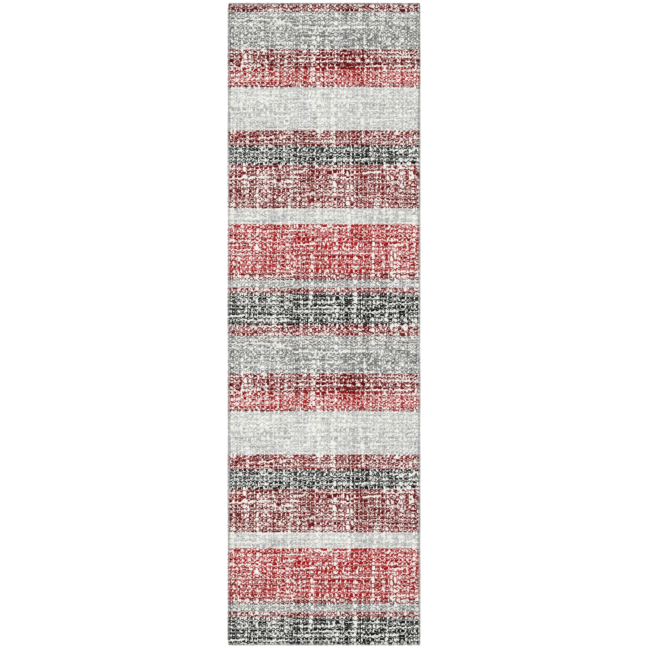 Valletta Machine Washable Transitional Burgundy Red Rug 2'3" x 7'6" #shape_Runner