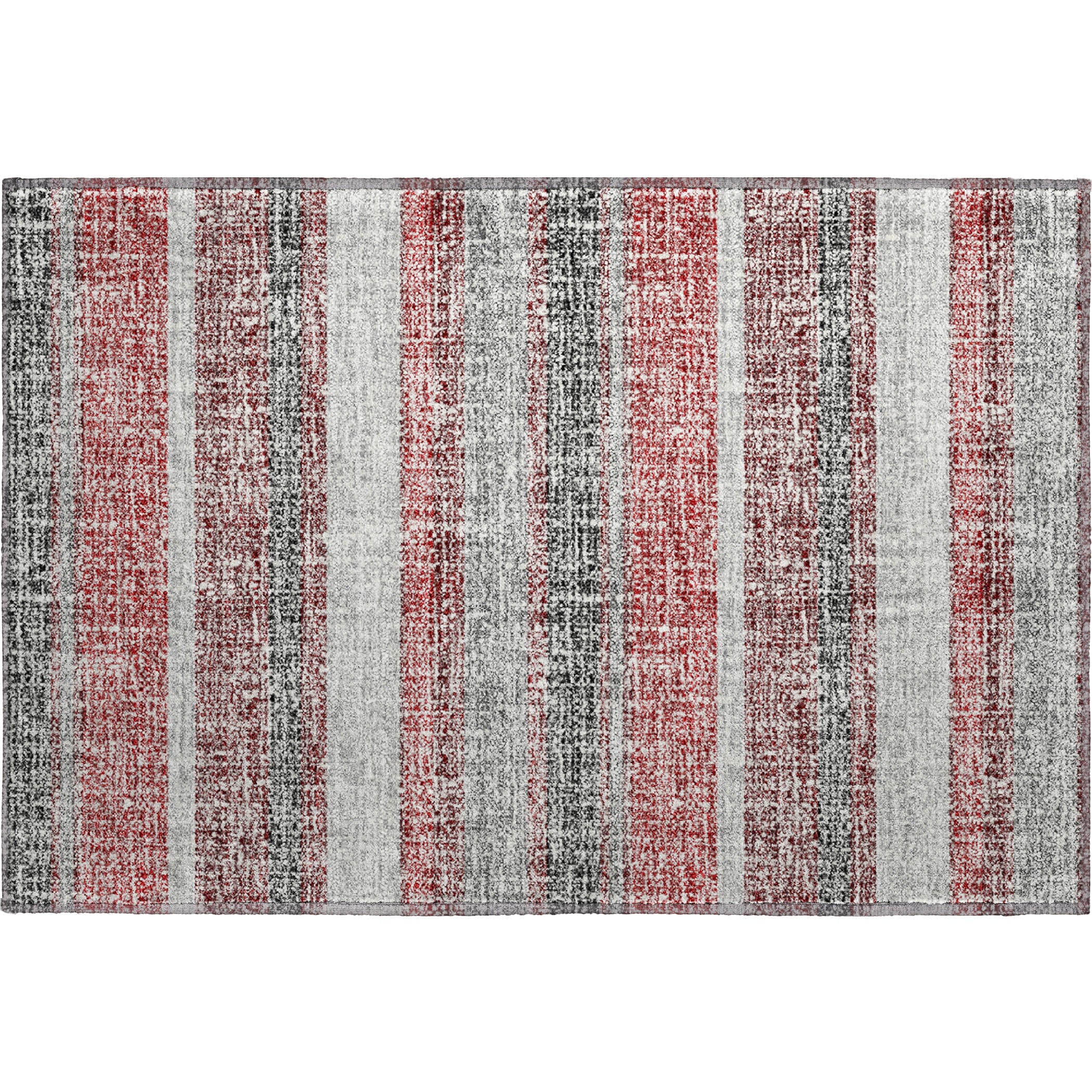Valletta Machine Washable Transitional Burgundy Red Rug 1'8" x 2'6" #shape_Rectangle