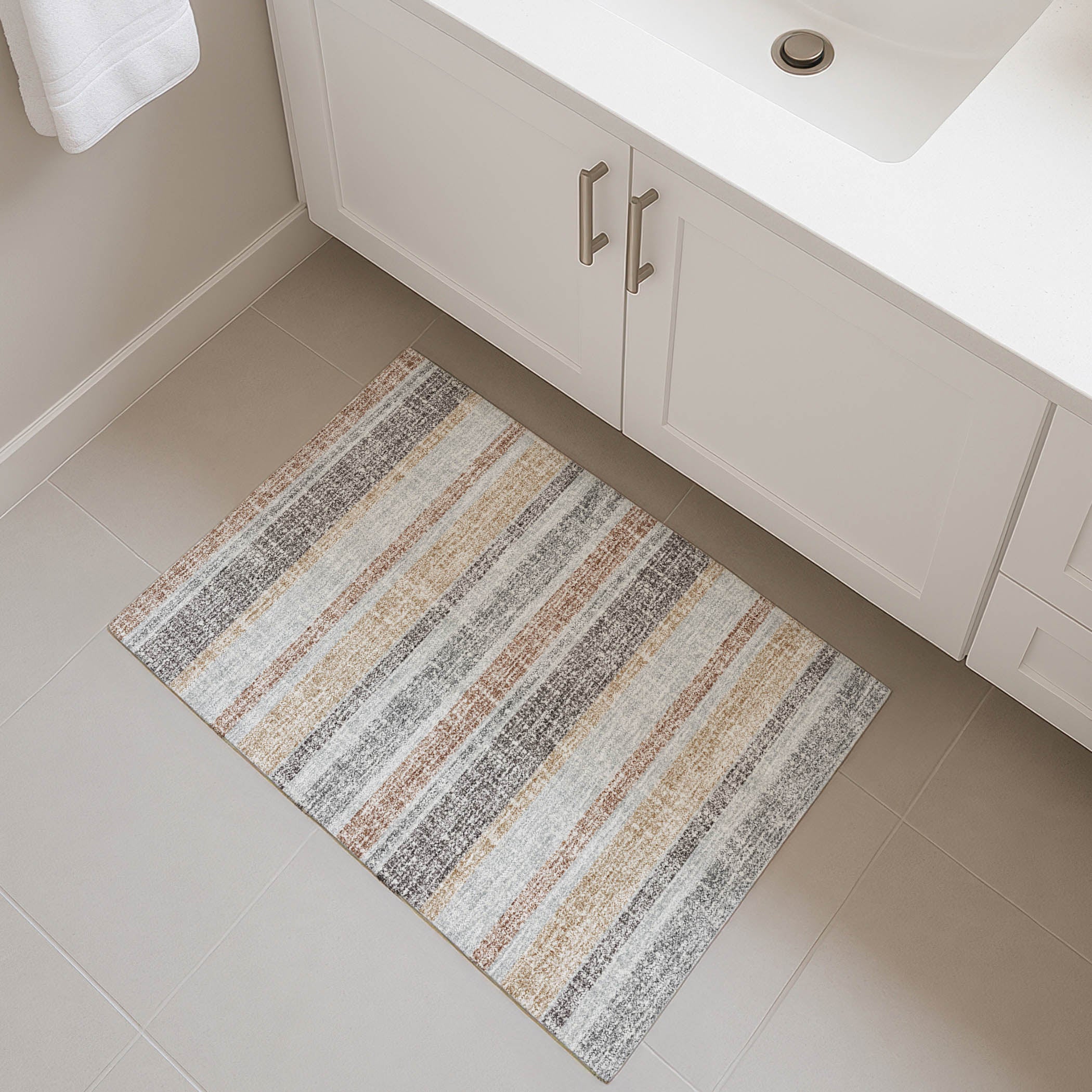 Valletta Machine Washable Transitional Gray Rug 1'8" x 2'6" #shape_Rectangle