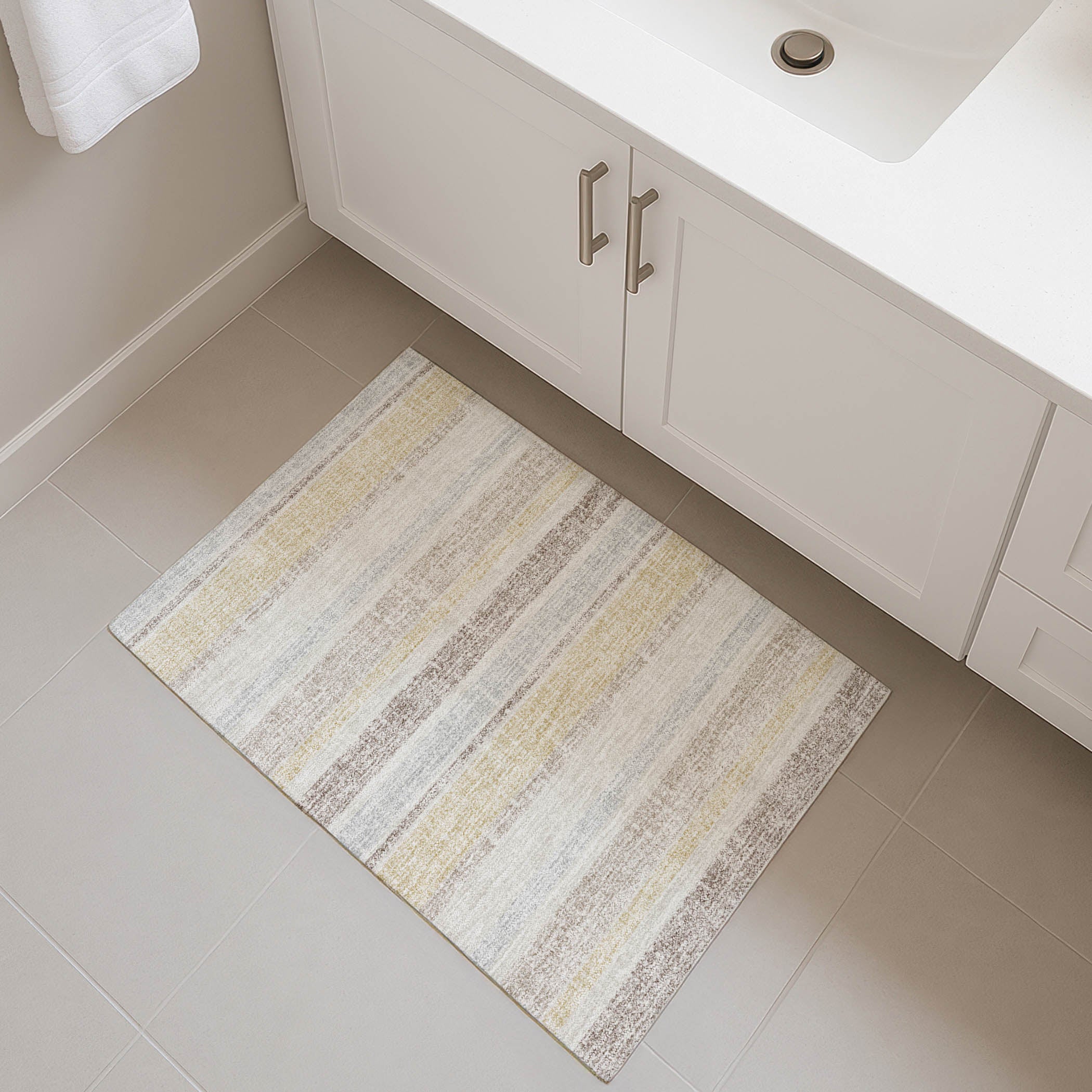 Valletta Machine Washable Transitional Ivory Rug 1'8" x 2'6" #shape_Rectangle