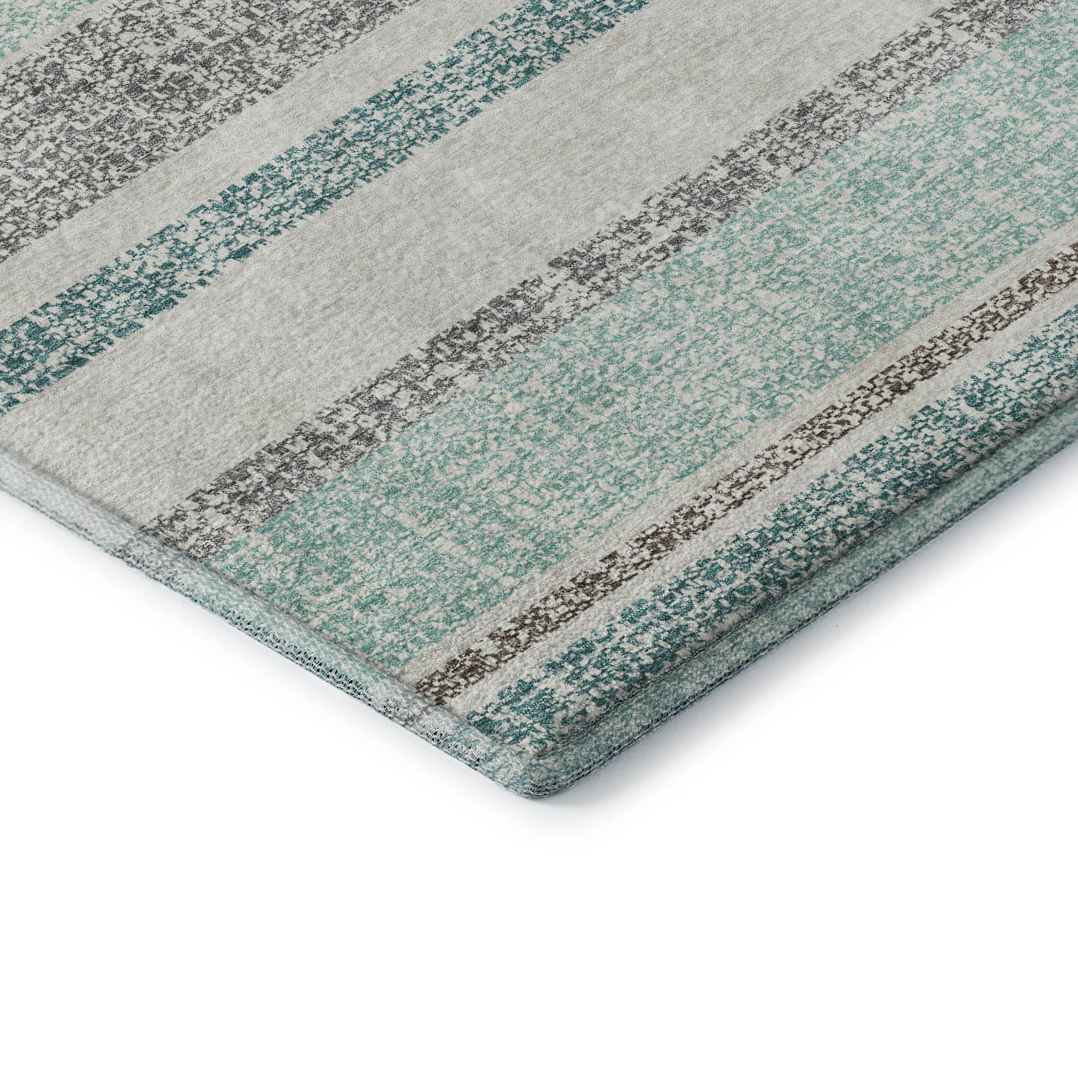 Valletta Machine Washable Transitional Teal Rug 1'8" x 2'6" #shape_Rectangle