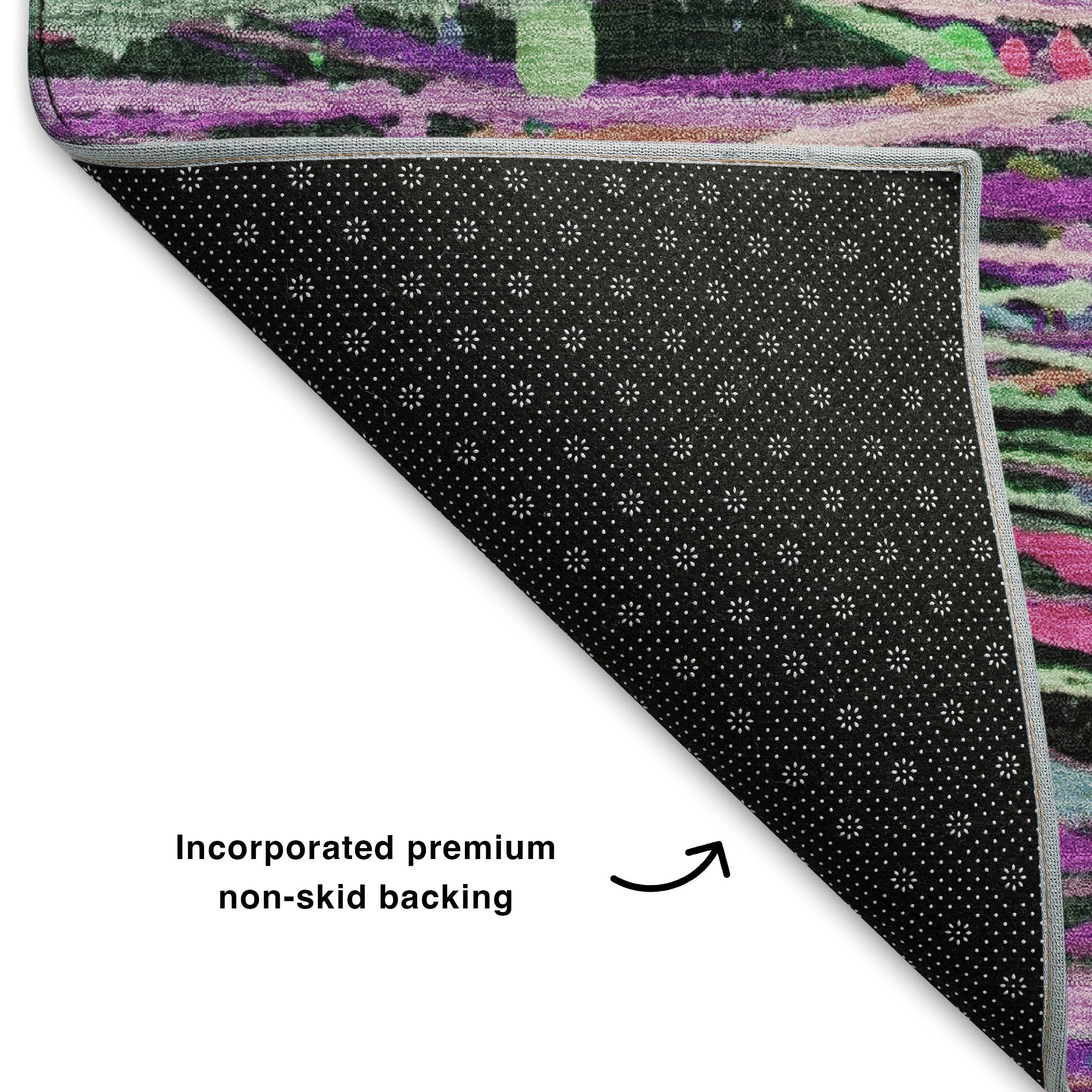 Luang Prabang Machine Washable Transitional Pink Rug 1'8" x 2'6" #shape_Rectangle