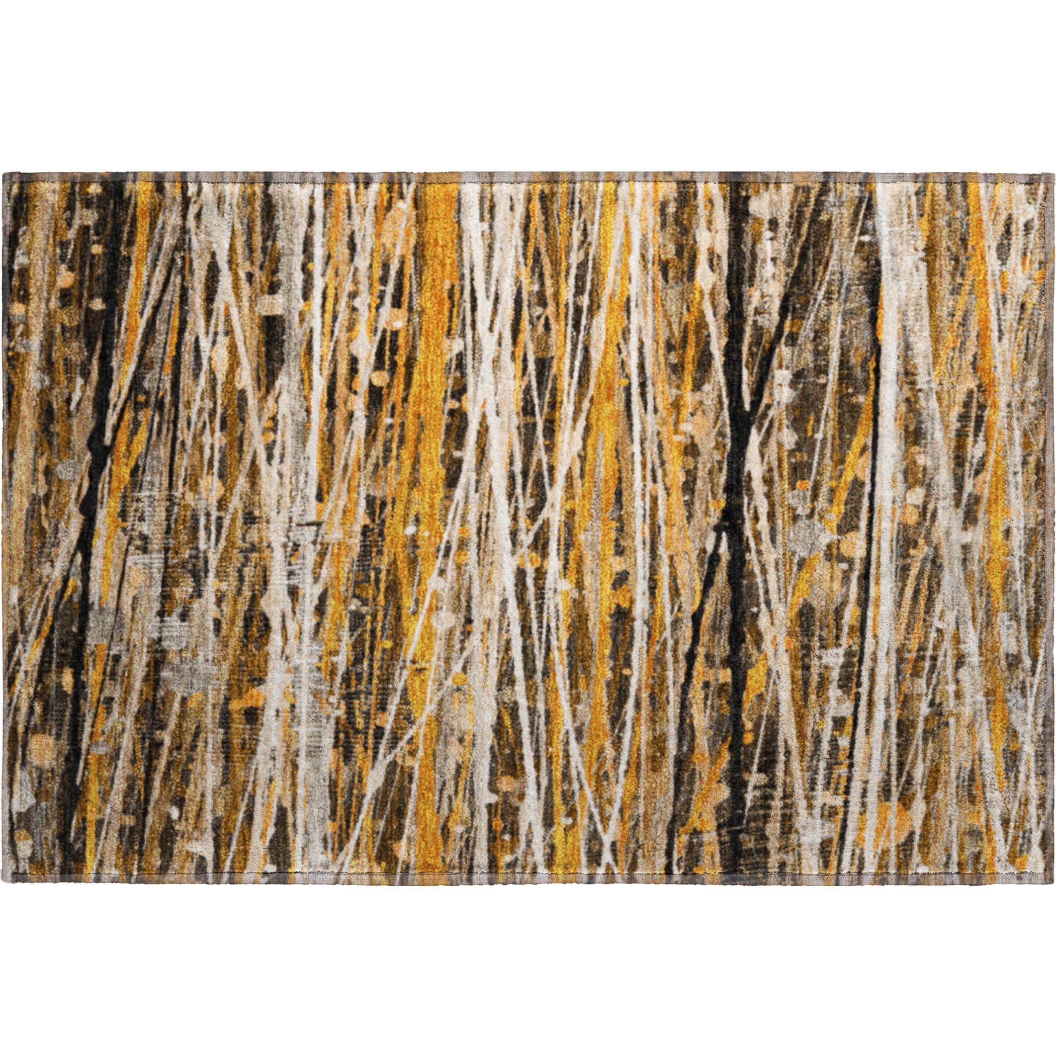Cusco Machine Washable Transitional Copper Orange Rug 1'8" x 2'6" #shape_Rectangle