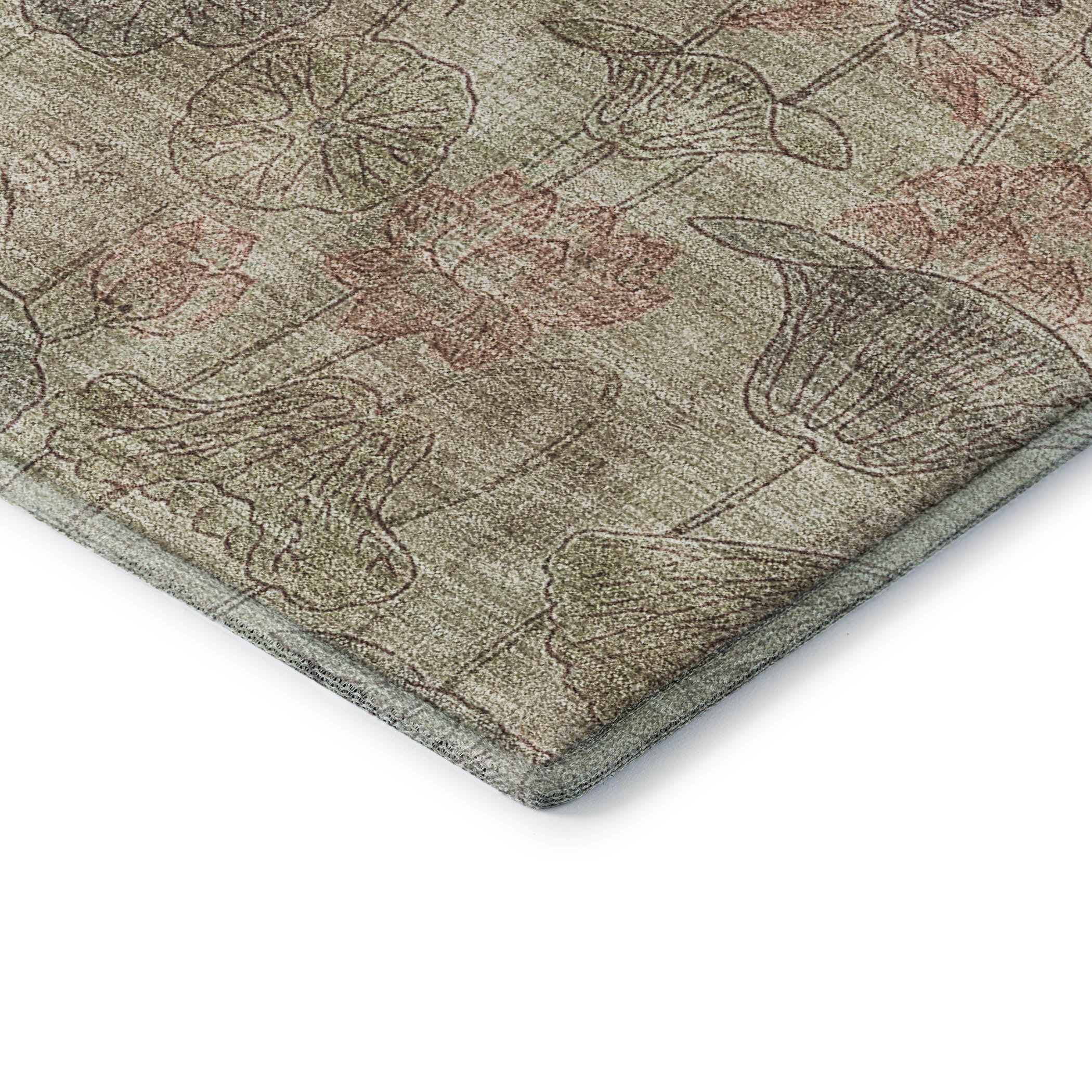 Sintra Machine Washable Transitional Brown Rug 1'8" x 2'6" #shape_Rectangle