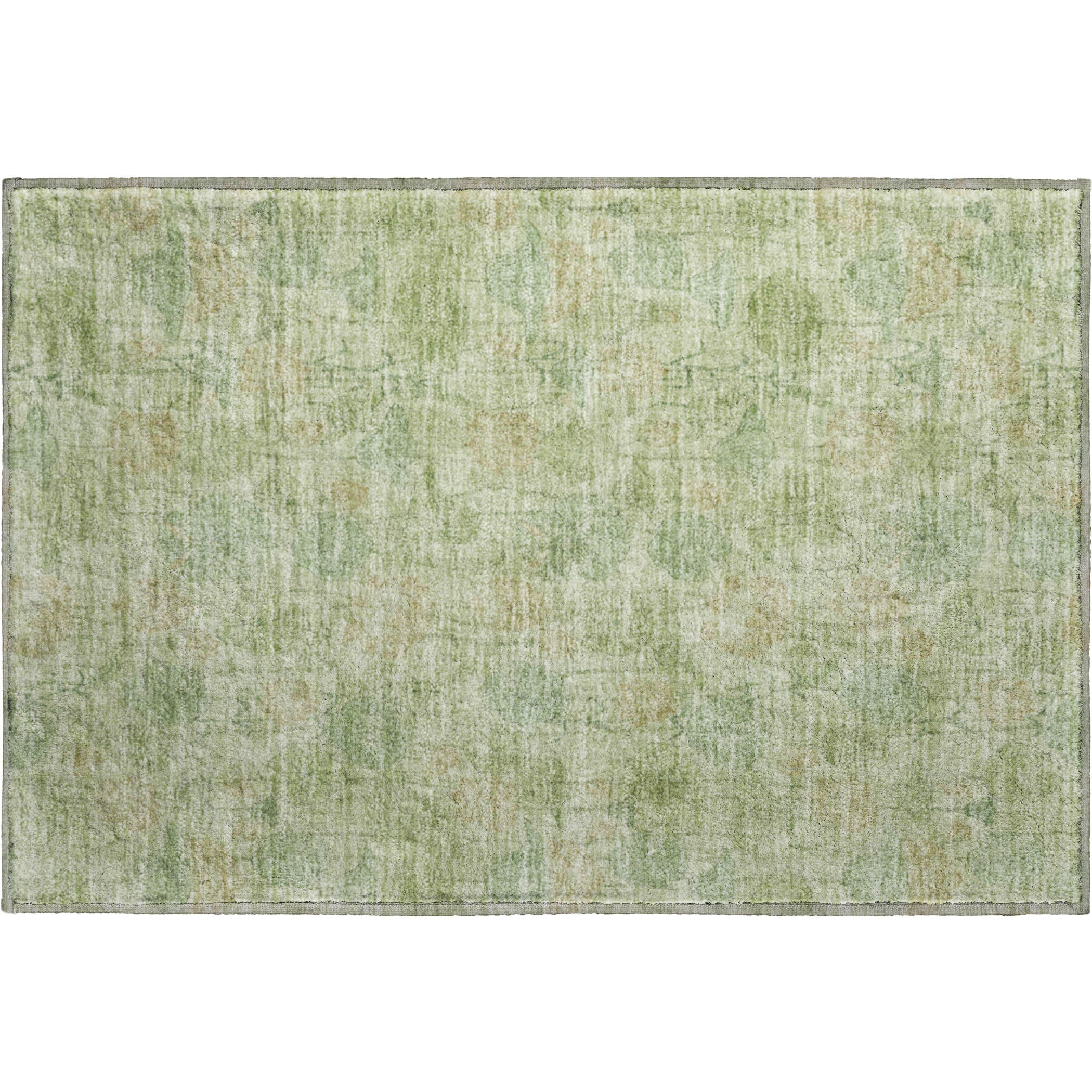 Sintra Machine Washable Transitional Sage Green Rug 1'8" x 2'6" #shape_Rectangle
