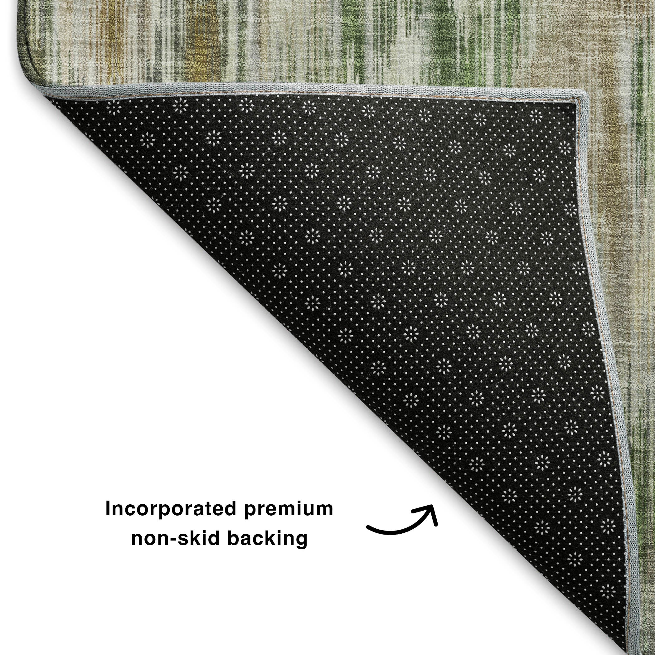 Mostar Machine Washable Transitional Brown Rug 1'8" x 2'6" #shape_Rectangle