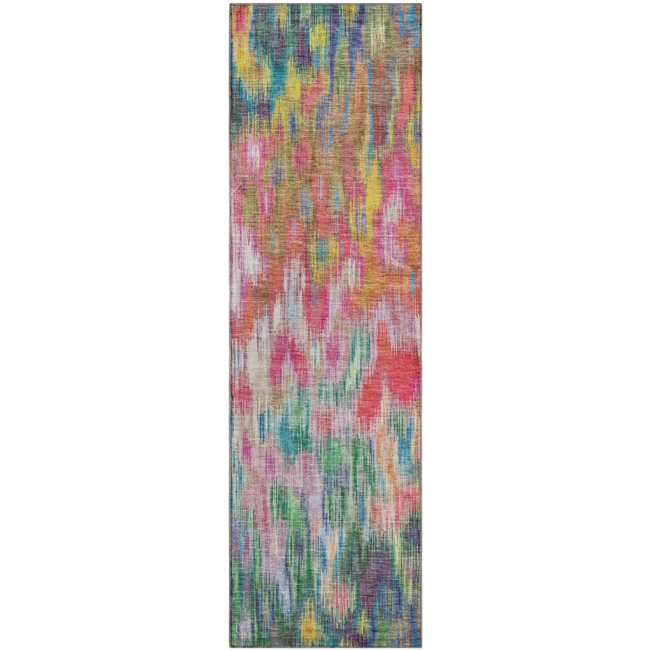 Mostar Machine Washable Transitional Pink Rug 2'3" x 7'6" #shape_Runner
