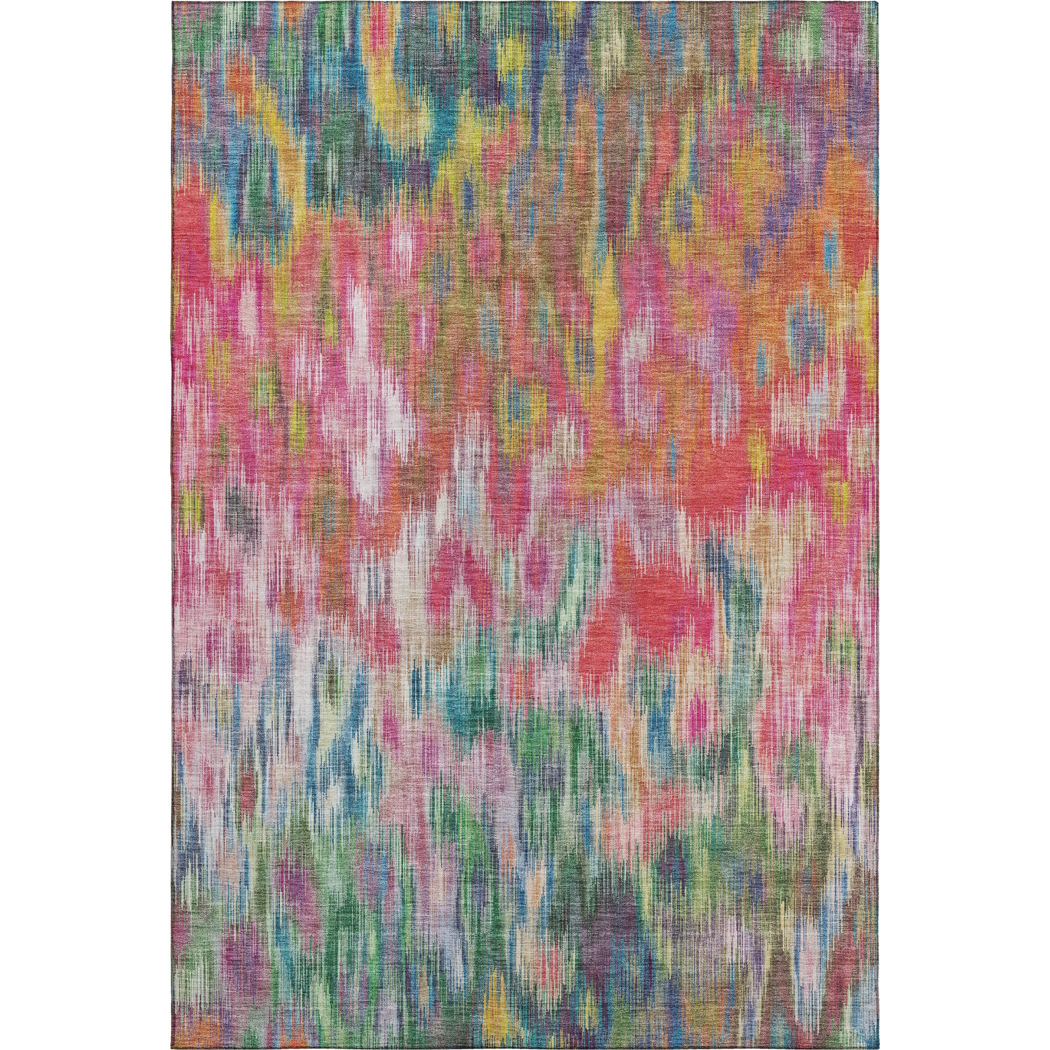 Mostar Machine Washable Transitional Pink Rug 2'6" x 3'10" #shape_Rectangle