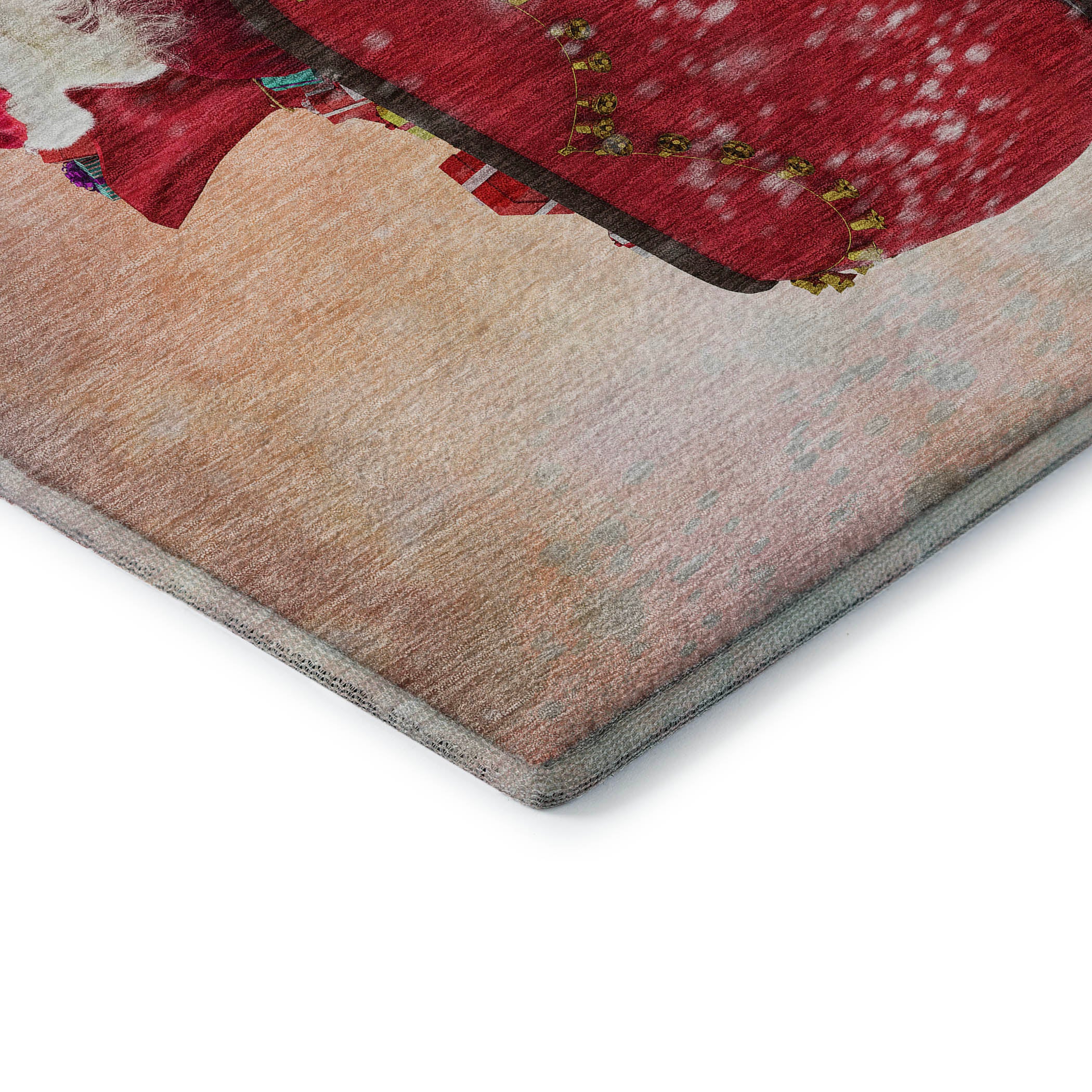 Colombo Machine Washable Holiday Blue Rug 1'8" x 2'6" #shape_Rectangle