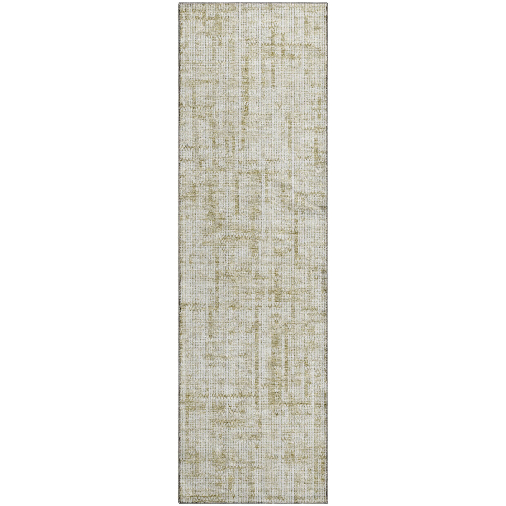 Kotor Machine Washable Transitional Beige Brown Rug 2'3" x 7'6" #shape_Runner