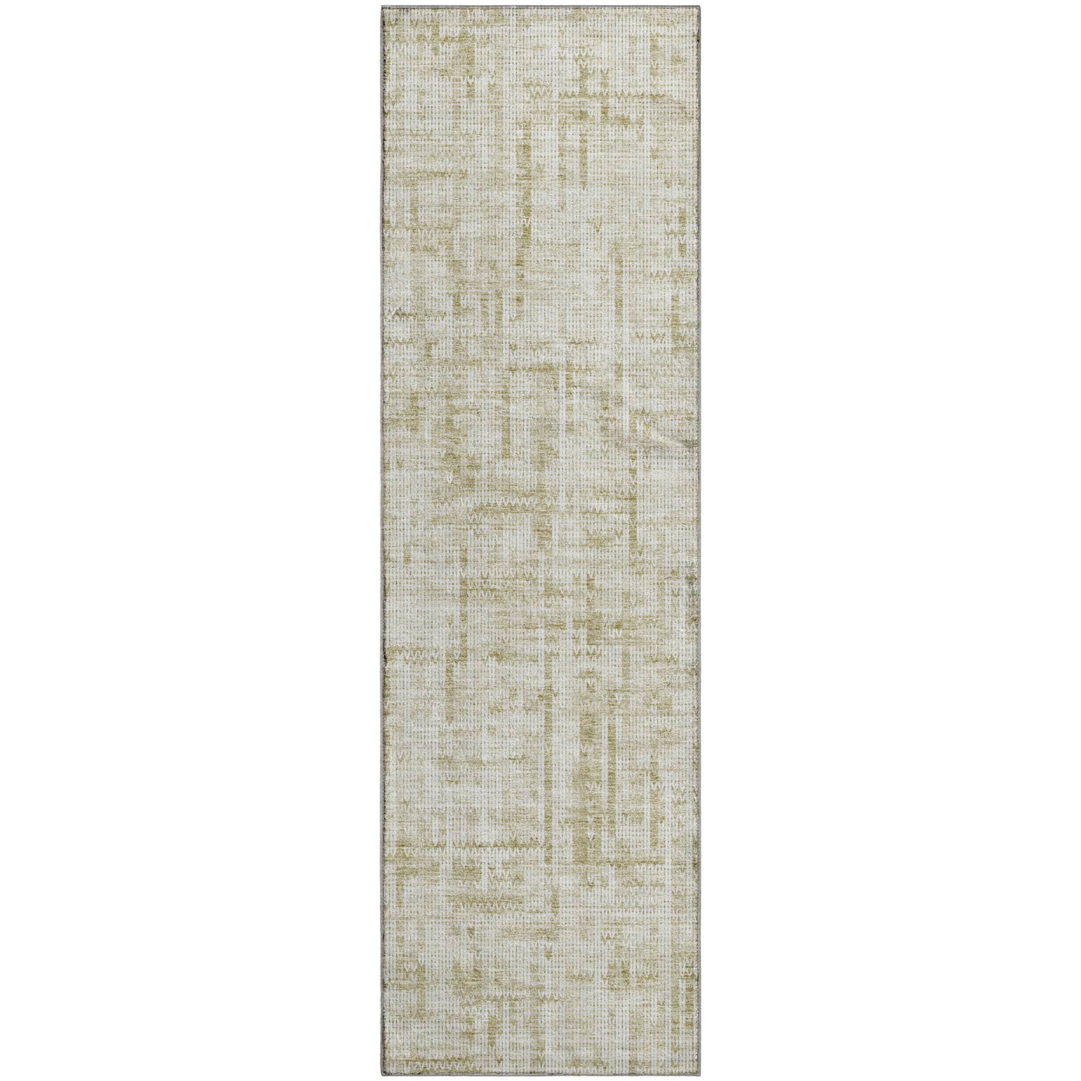 Kotor Machine Washable Transitional Beige Brown Rug 2'3" x 7'6" #shape_Runner