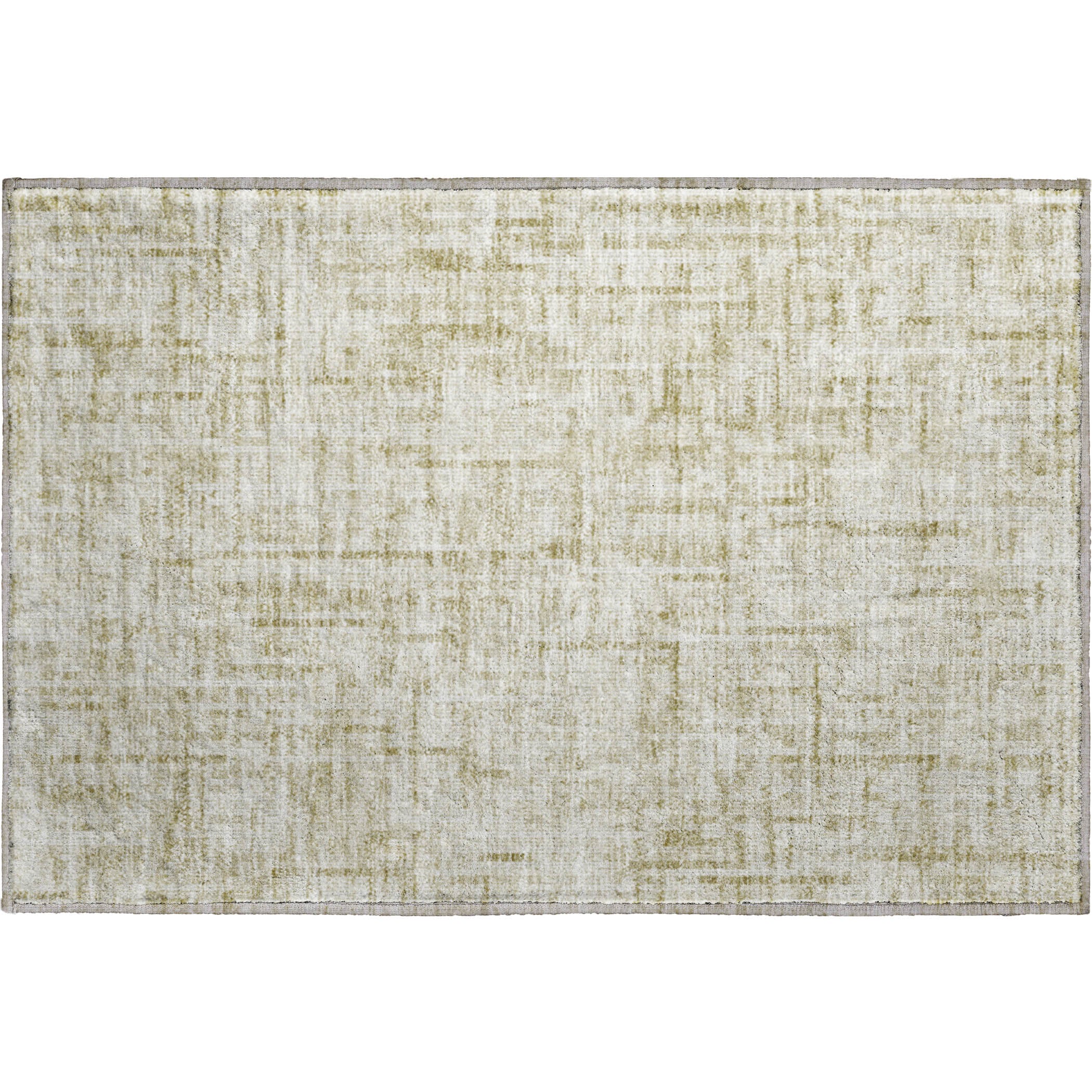 Kotor Machine Washable Transitional Beige Brown Rug 1'8" x 2'6" #shape_Rectangle