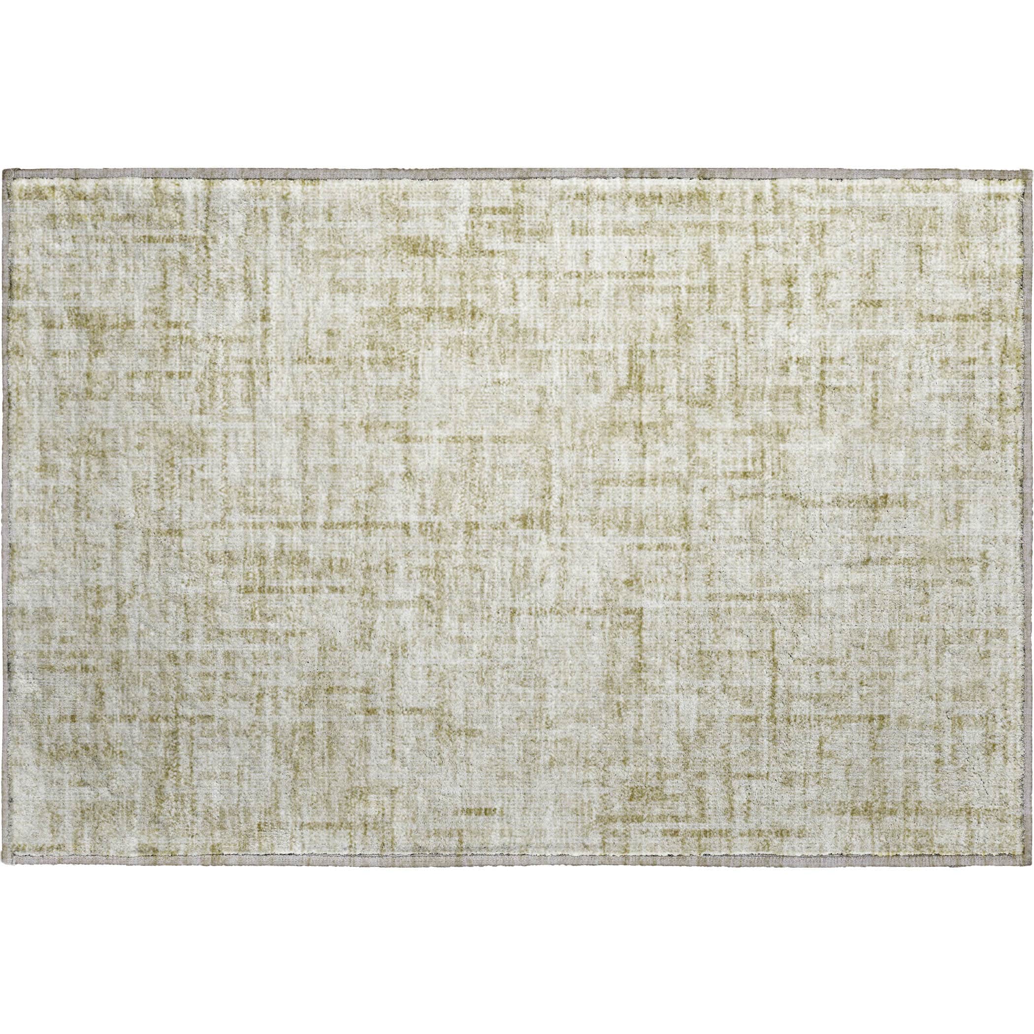 Kotor Machine Washable Transitional Beige Brown Rug 1'8" x 2'6" #shape_Rectangle