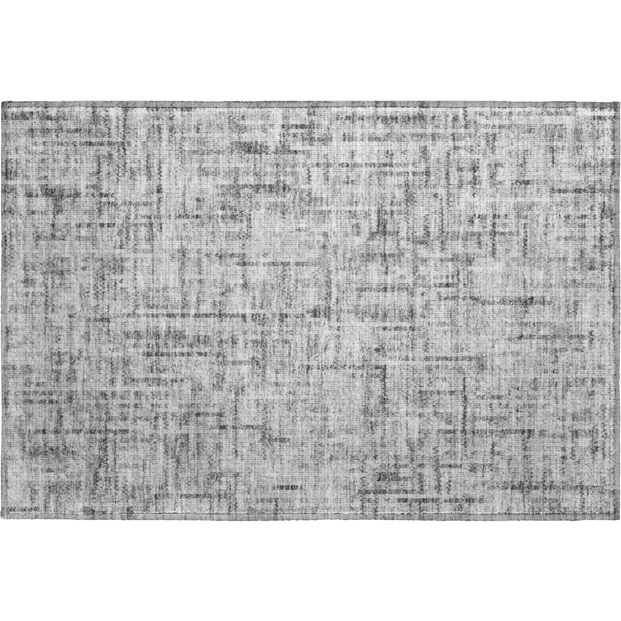 Kotor Machine Washable Transitional Gray Rug 1'8" x 2'6" #shape_Rectangle