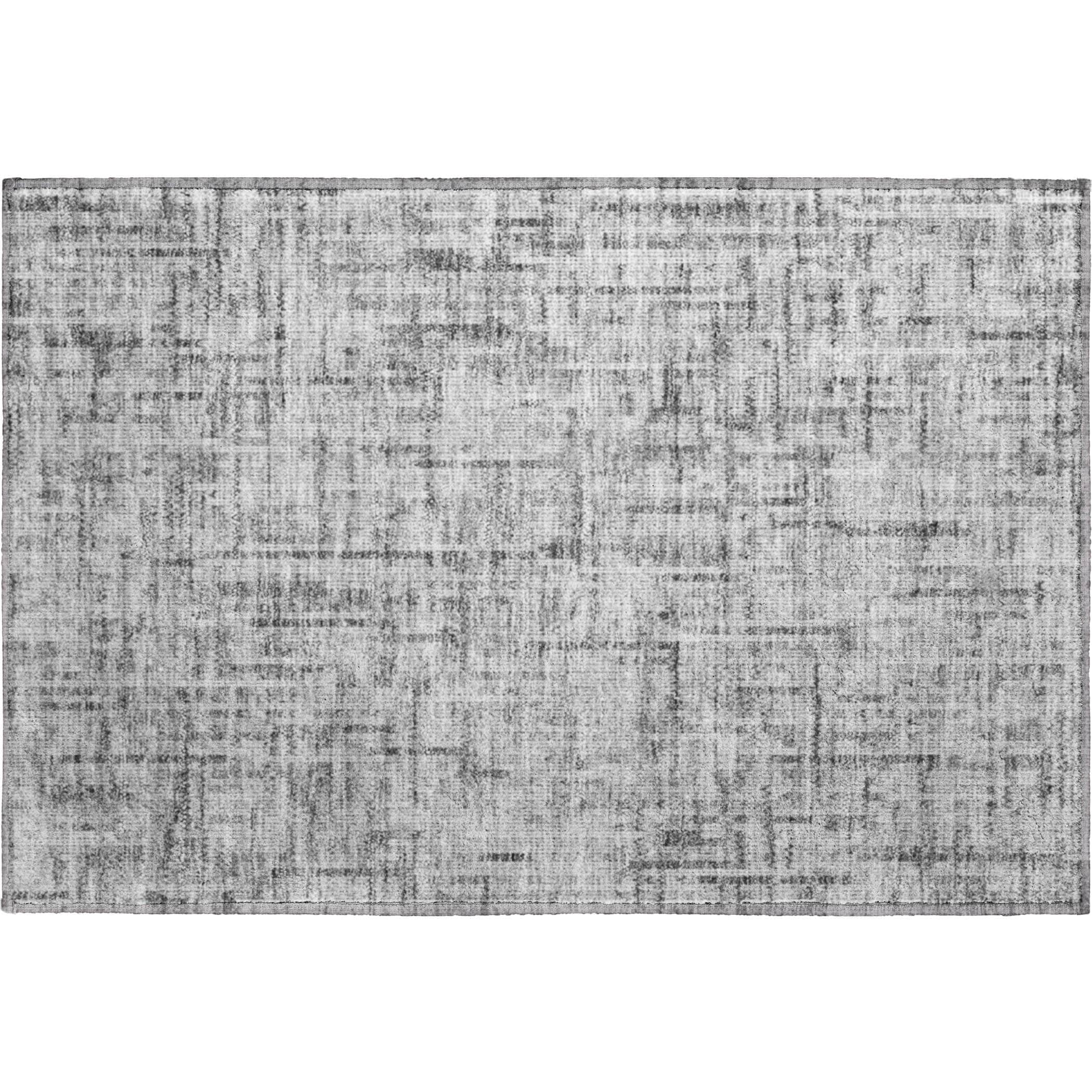 Kotor Machine Washable Transitional Gray Rug 1'8" x 2'6" #shape_Rectangle