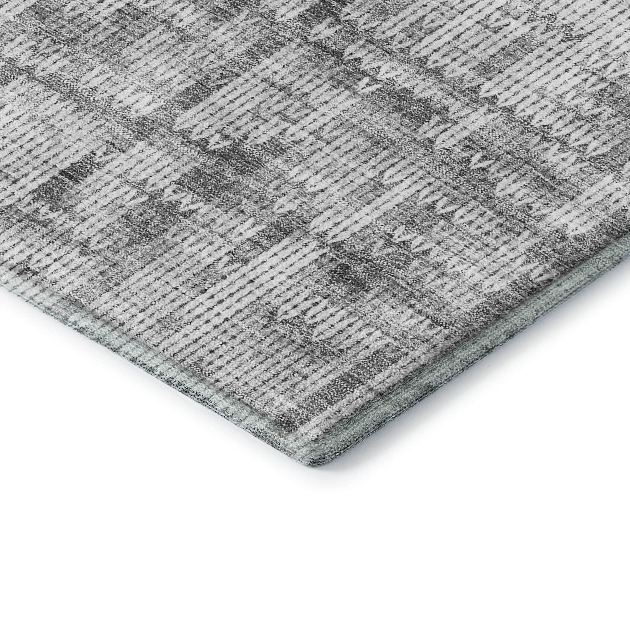 Kotor Machine Washable Transitional Gray Rug 1'8" x 2'6" #shape_Rectangle
