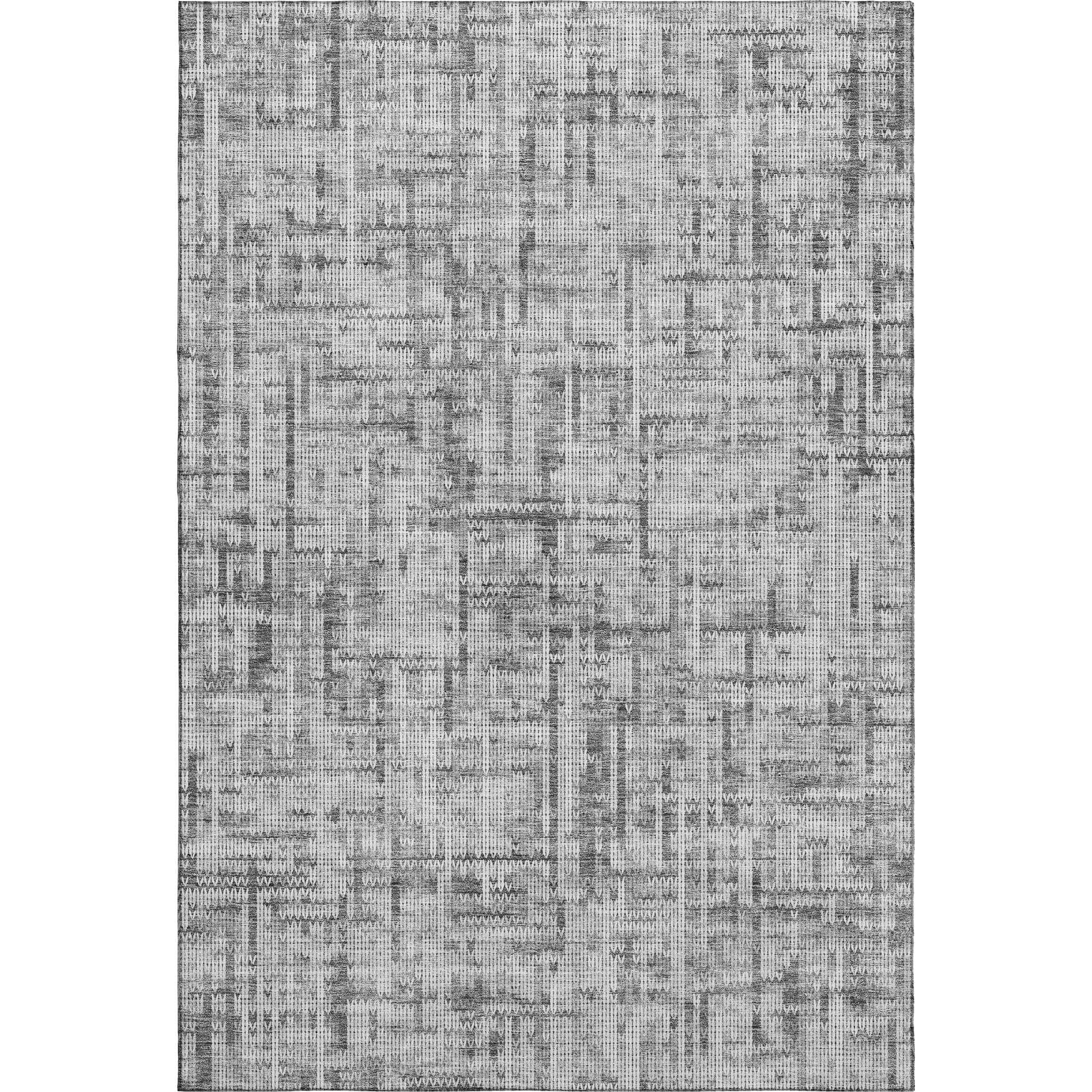 Kotor Machine Washable Transitional Gray Rug 2'6" x 3'10" #shape_Rectangle